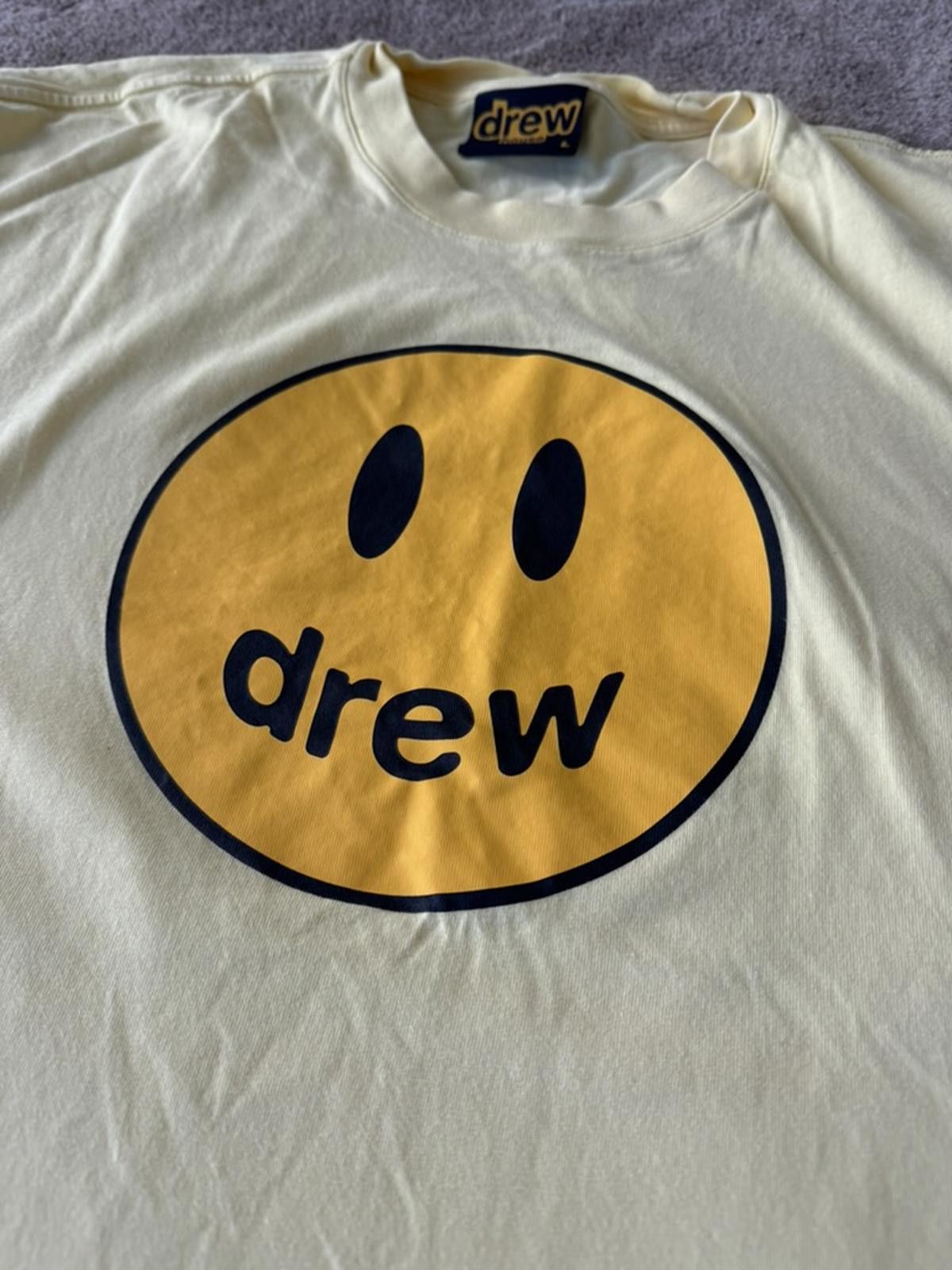 Drew House Drew House Yellow Smiley Face T-Shirt Size Large Size US L / EU 52-54 / 3 - 2 Thumbnail