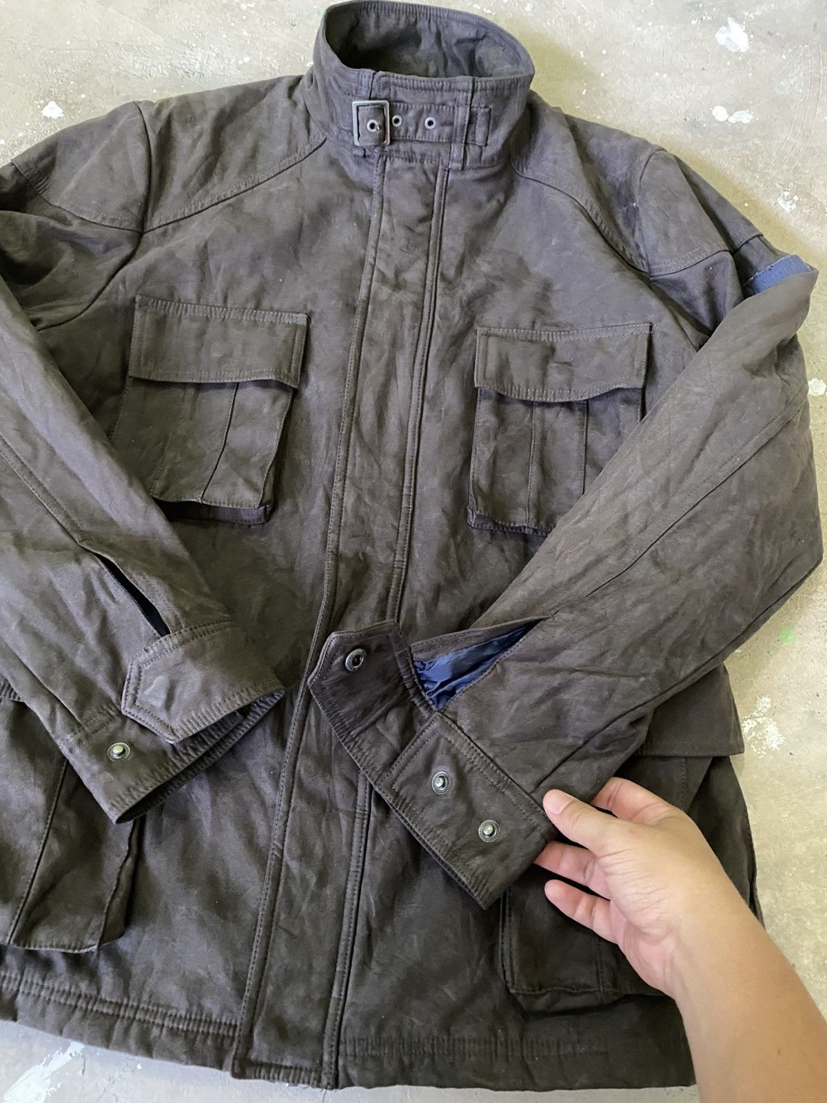 Japanese Brand DJ Honda Faux Suede Tactical Field Jacket Size US L / EU 52-54 / 3 - 6 Thumbnail