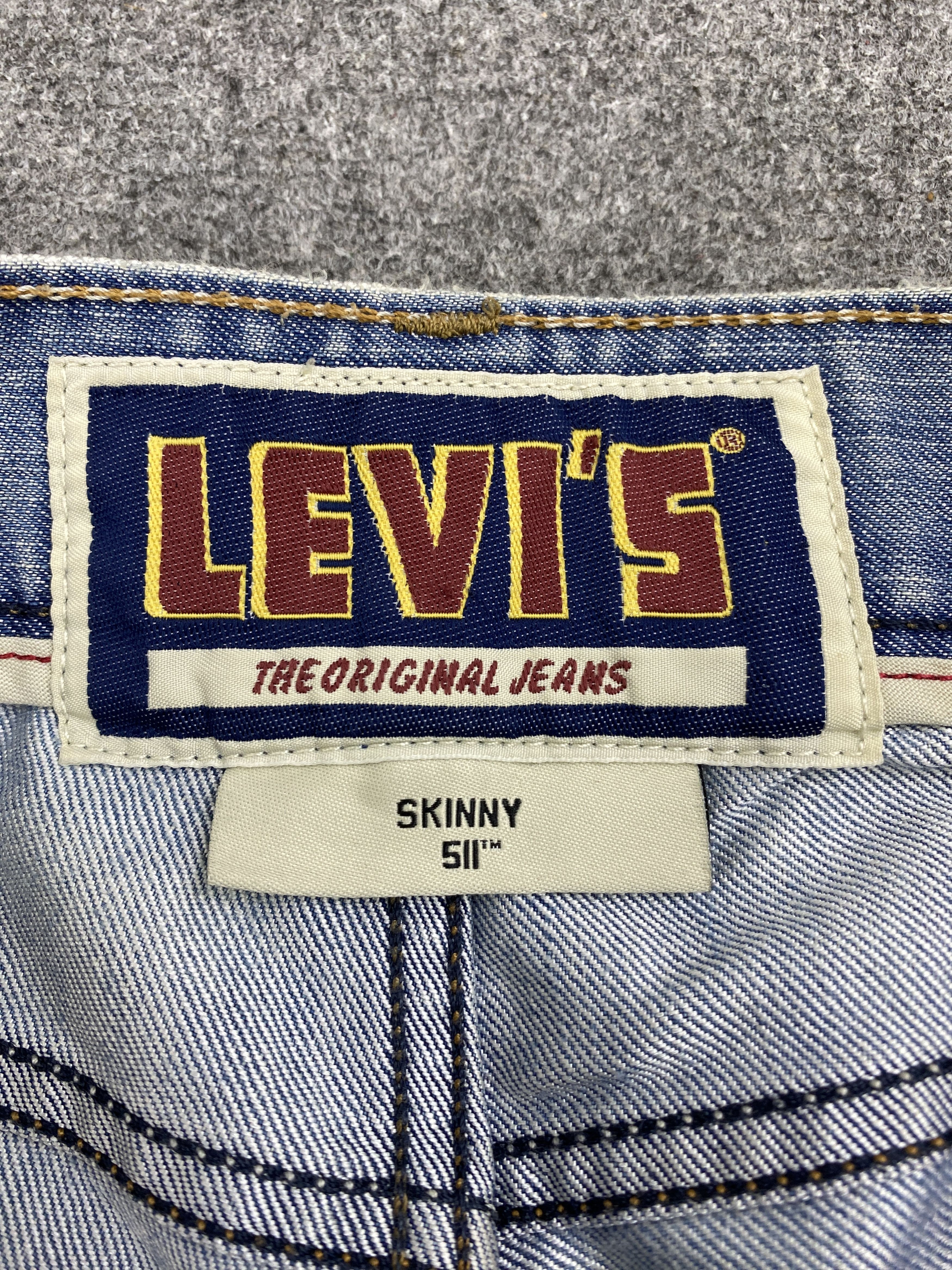 Levi's × Vintage Light Blue Vintage Levis 511 Slim Fit Jeans Size US 31 - 7 Thumbnail