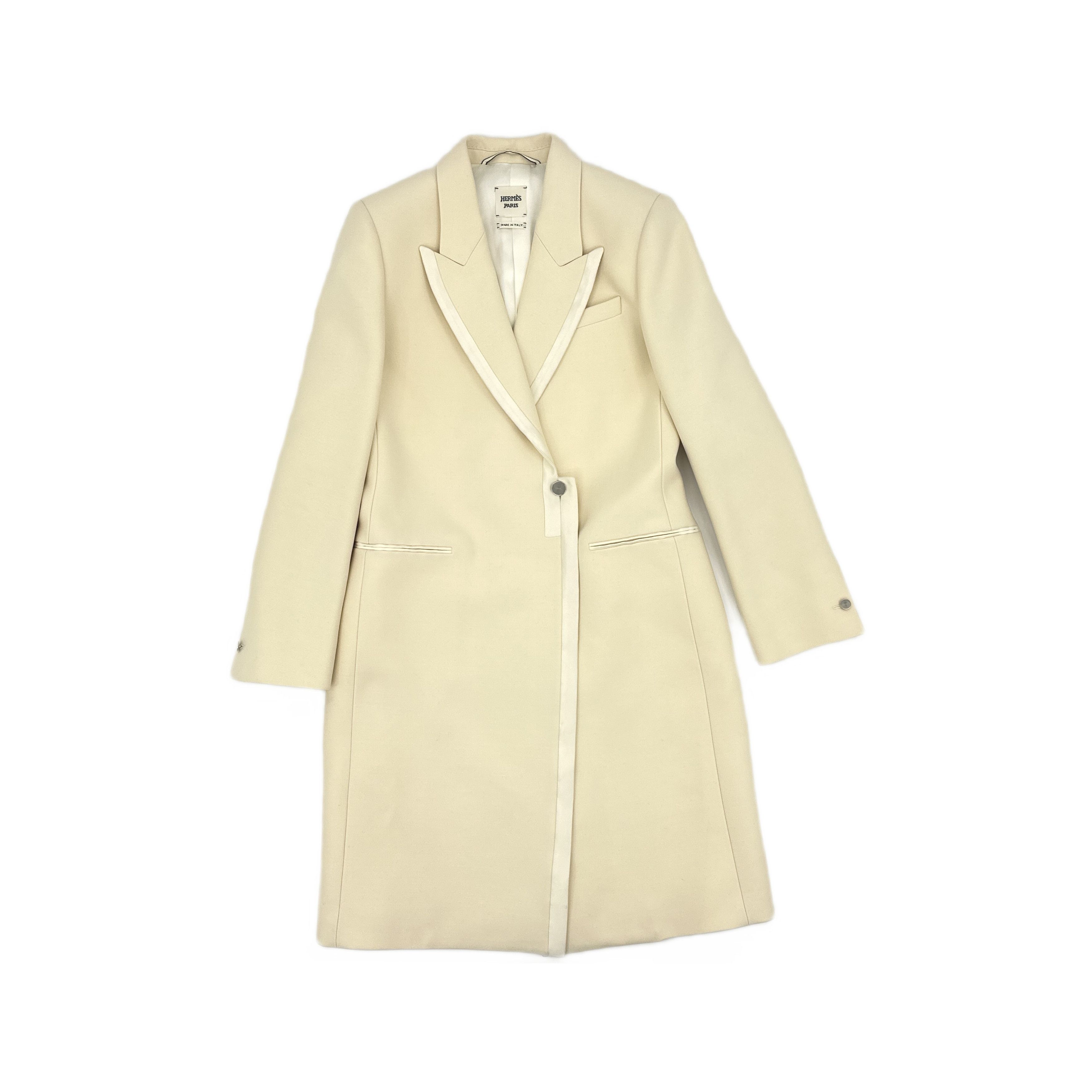 Hermes Hermès Wool Silk Coat Size 42 Size M / US 6-8 / IT 42-44 - 1 Thumbnail