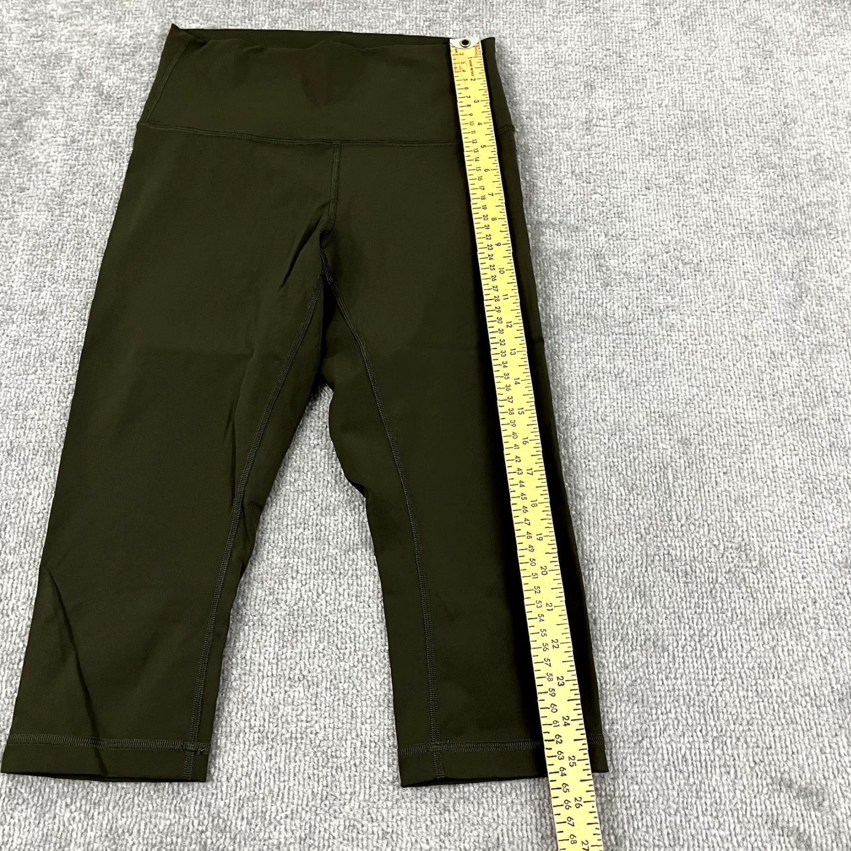 Lululemon LULULEMON Wunder Under Tights Womens Size 6 17" Green Gym Yoga Pull On W6ATQS Leggings Size 28" / US 6 / IT 42 - 6 Thumbnail