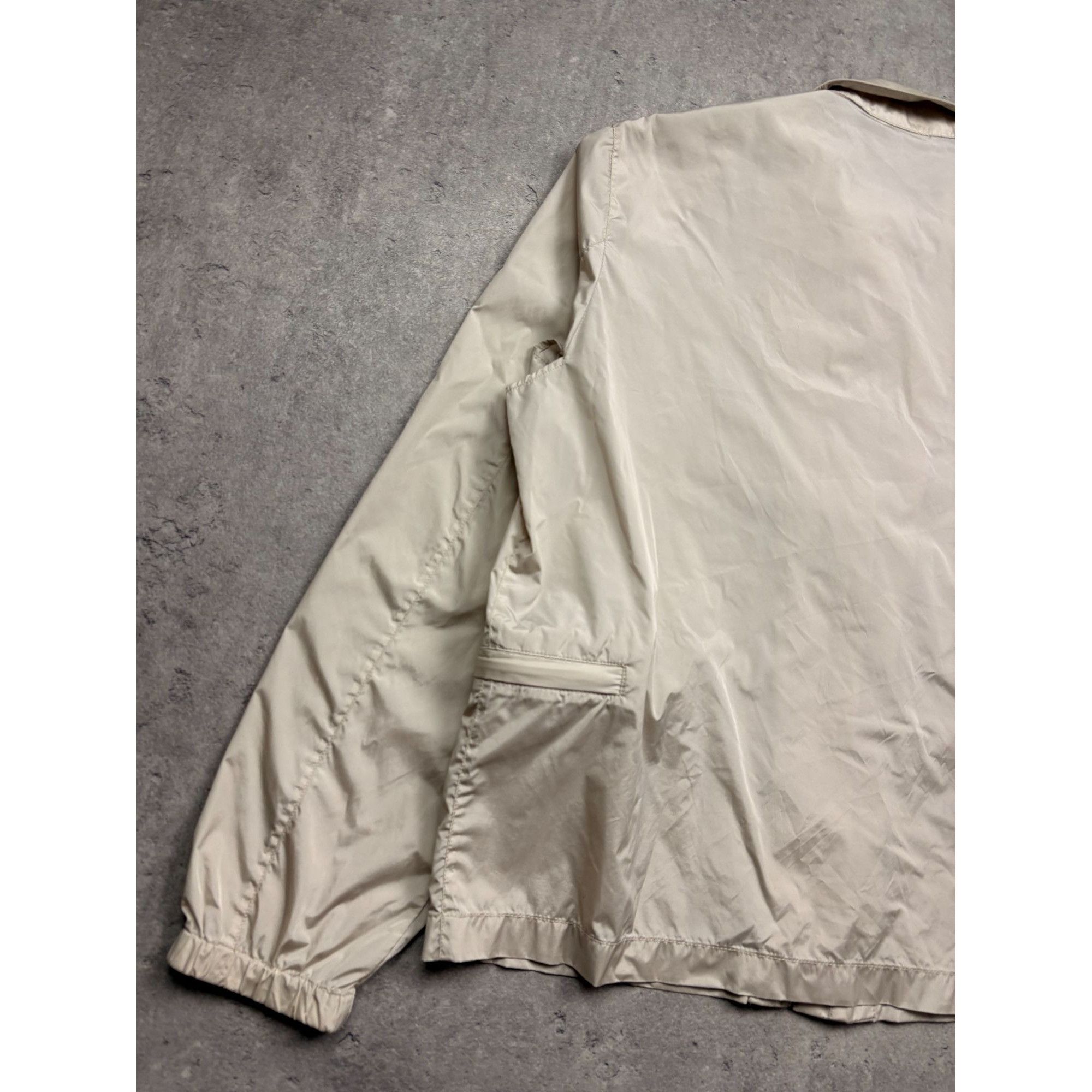 Prada Authentic PRADA Milano Vintage Nylon Women Jacket Beige - Si Size S / US 4 / IT 40 - 5 Thumbnail