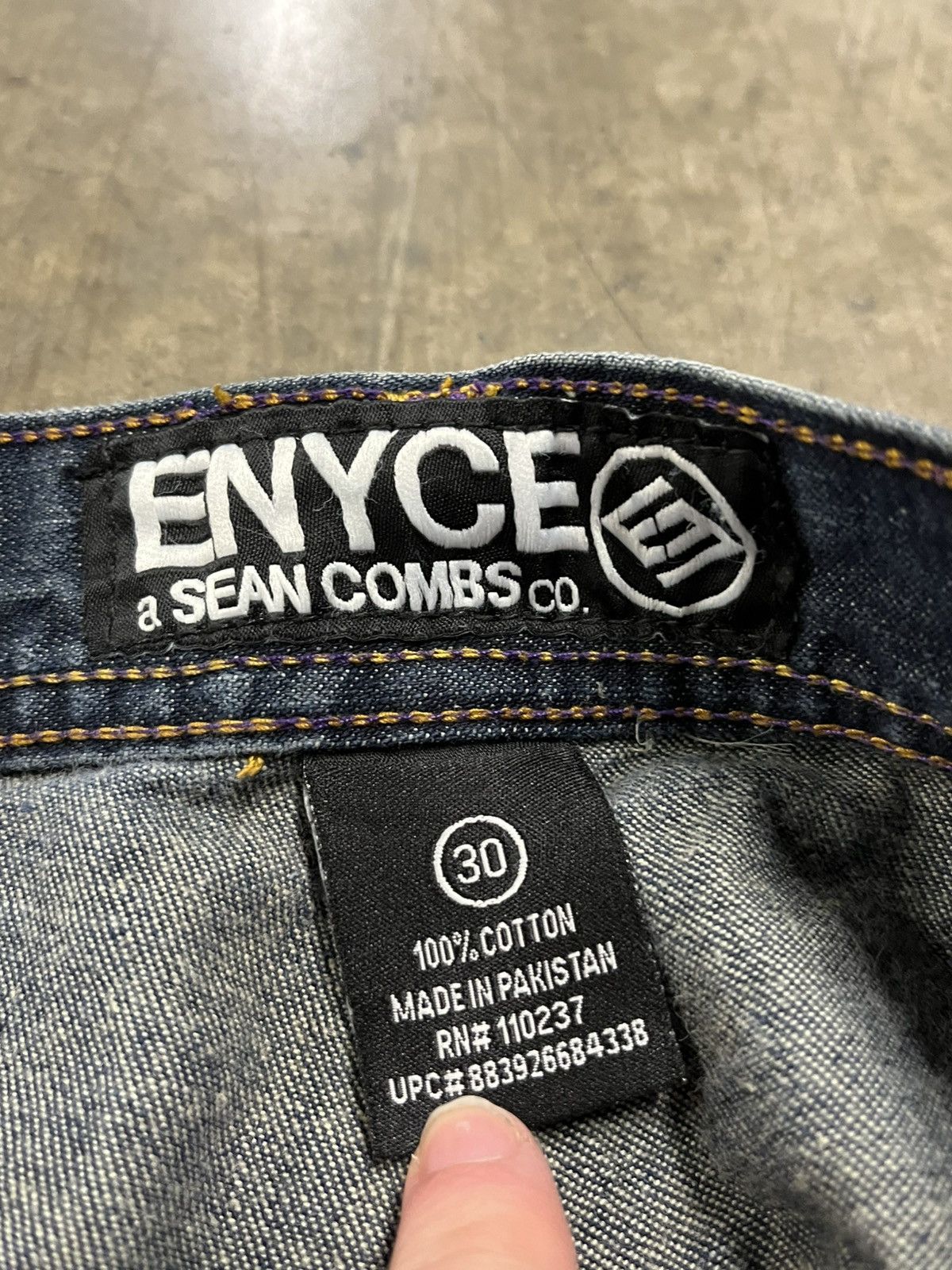Enyce × Vintage Y2k embroidered baggy fit denim skater streetwear hype Size US 30 / EU 46 - 6 Thumbnail