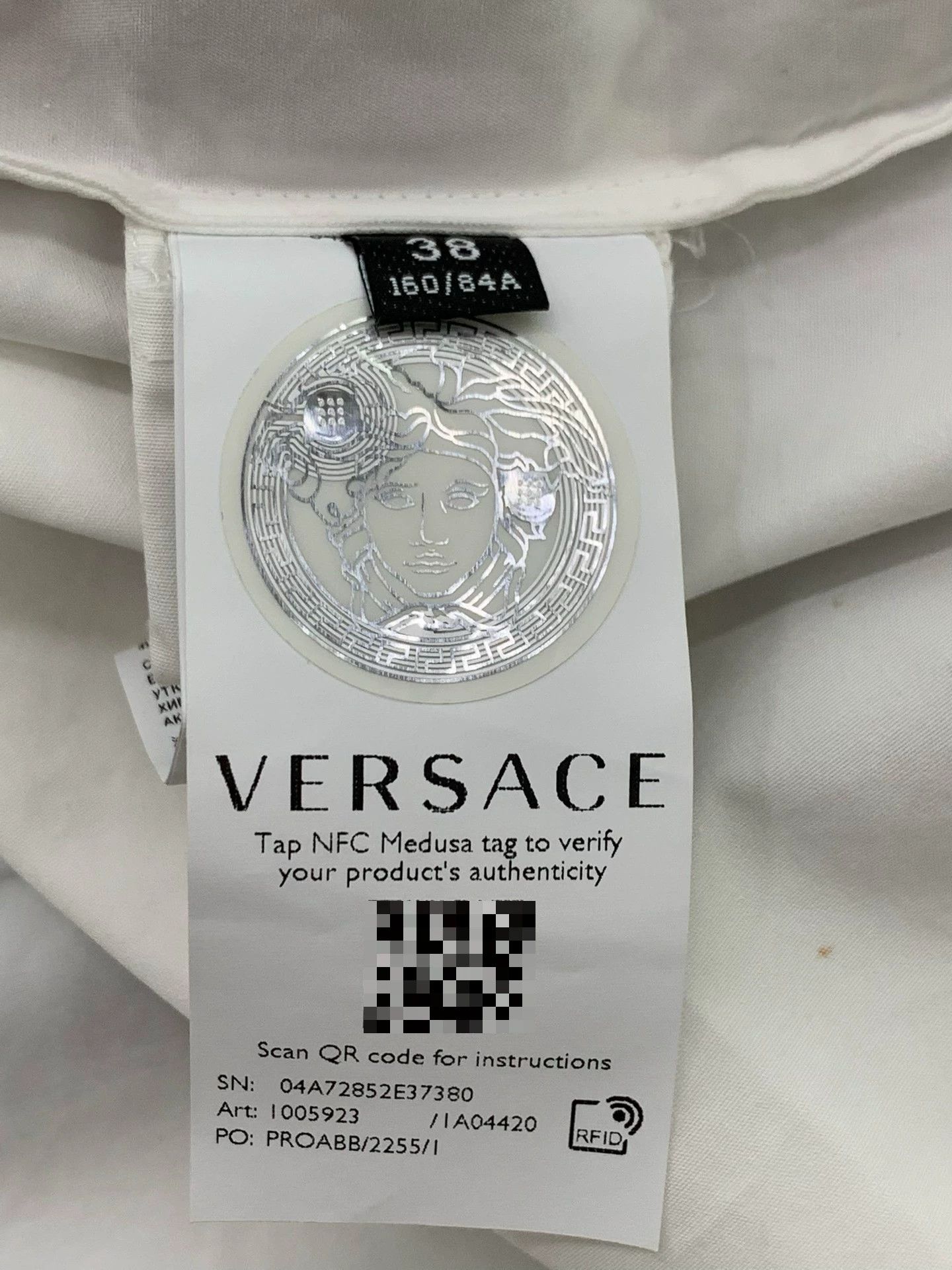 Versace Versace Printed Color-Blocked Shirt 38 New Size XS / US 0-2 / IT 36-38 - 5 Thumbnail