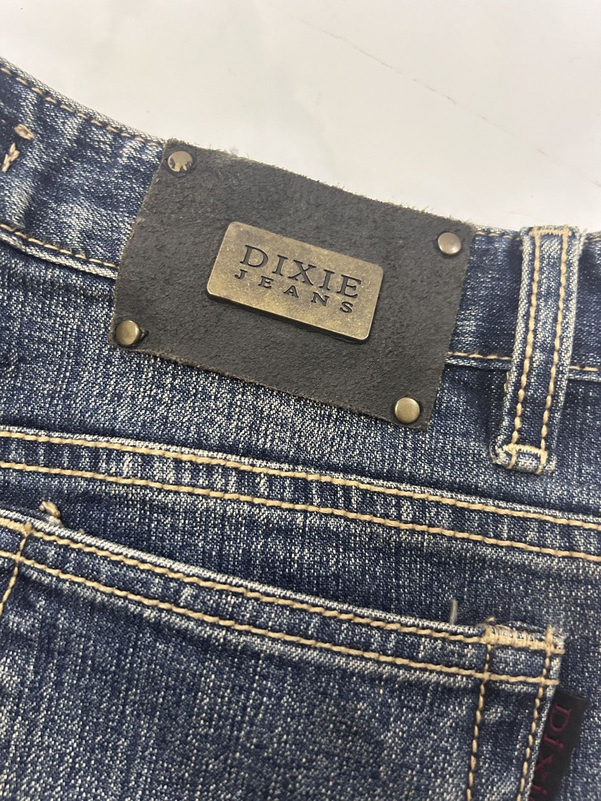 Japanese Brand × Vintage Vintage Japanese DIXIE JEANS Dragon Flare Denim Size US 30 / EU 46 - 15 Thumbnail