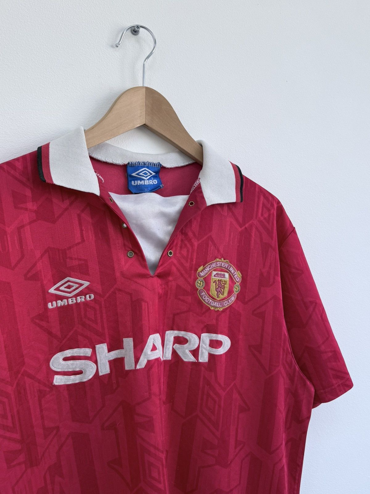Umbro 1992/94 Manchester United Umbro Sharp Football Soccer Jersey Size US XL / EU 56 / 4 - 2 Thumbnail
