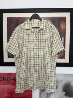 Japanese Brand Hitomi x Miori Khaki Plaid Vintage Loose Casual Shirt Size US XL / EU 56 / 4 - 7 Thumbnail