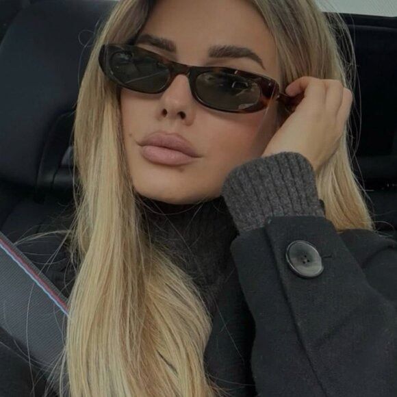 Saint Laurent SL557 SHADE 002 Sunglasses Havana Oval Frame