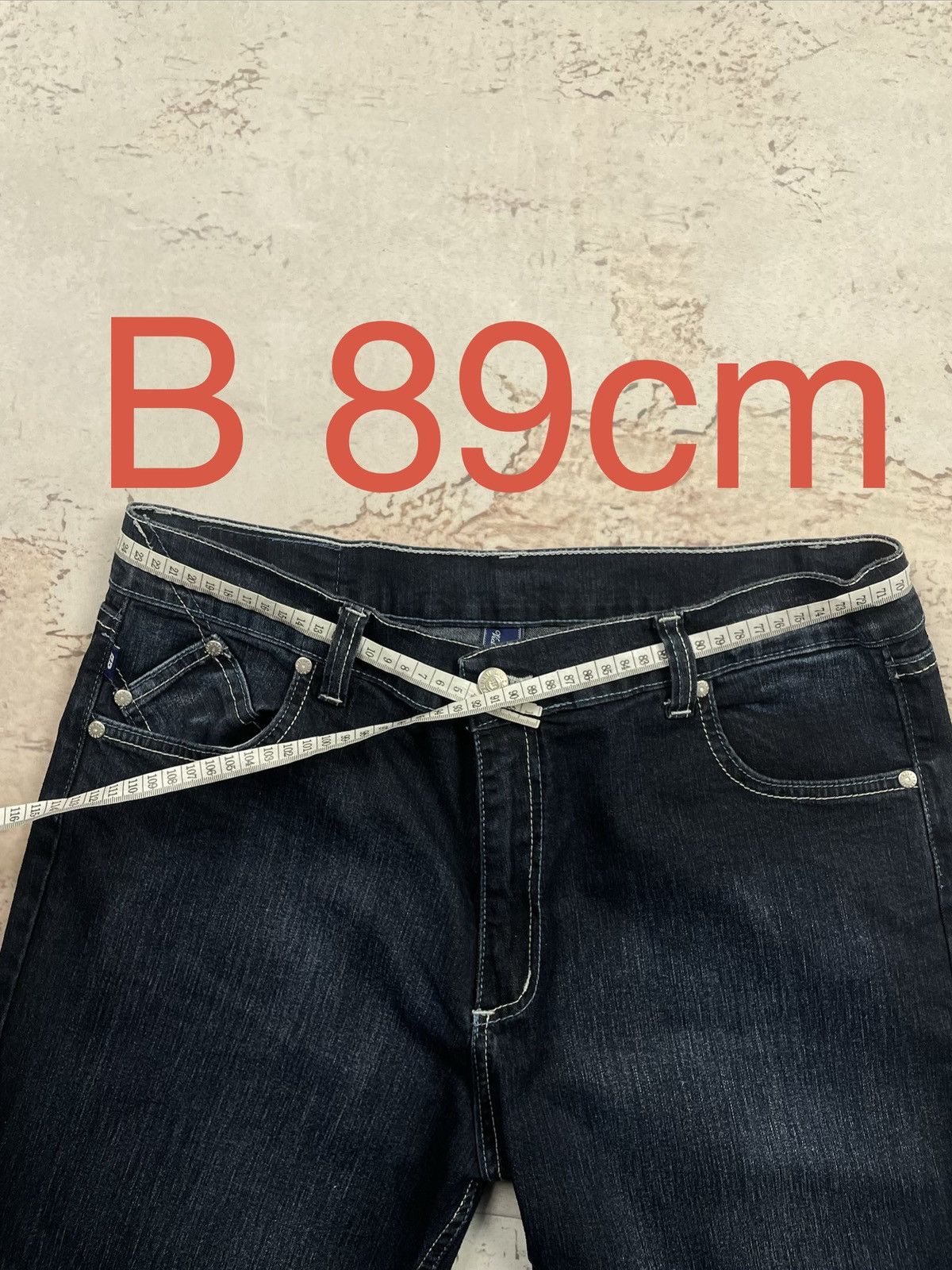 Victoria Beckham Victoria Beckham W34 L32 Jeans – Bootcut Fit, Navy, Drip egv Size 34" / US 12 / IT 48 - 9 Thumbnail