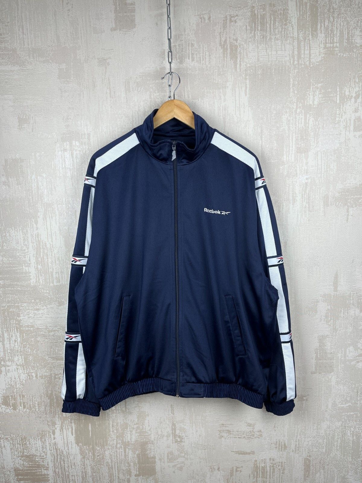 Reebok 90's Reebok Vintage Track Jacket Full Zip Size US L / EU 52-54 / 3 - 2 Thumbnail