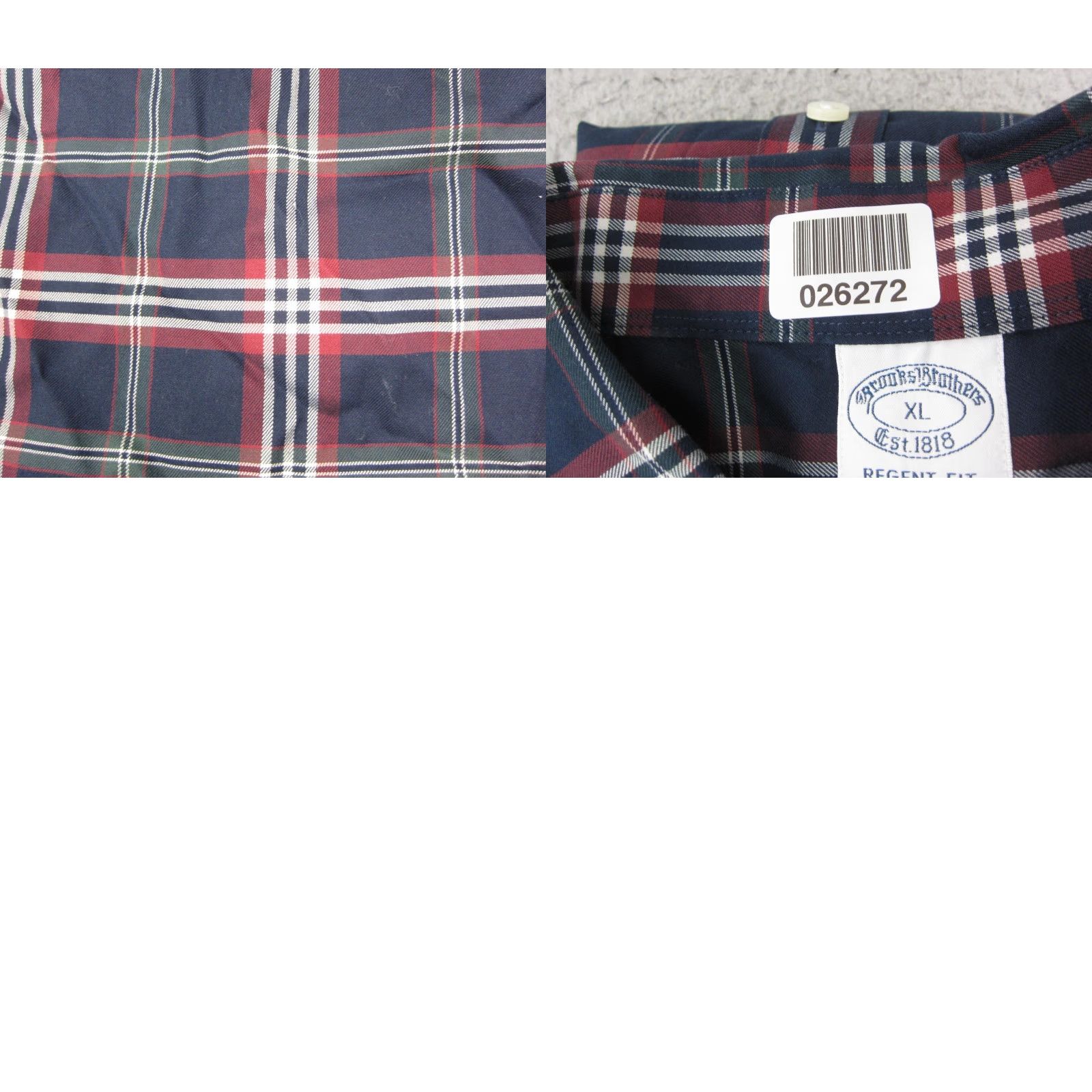 Brooks Brothers Brooks Brothers Shirt XL Adult Blue Check Supima Cotton Stretch Button-Up Long Sleeve Collared Non-Iron Regular Mens Size US XL / EU 56 / 4 - 9 Thumbnail