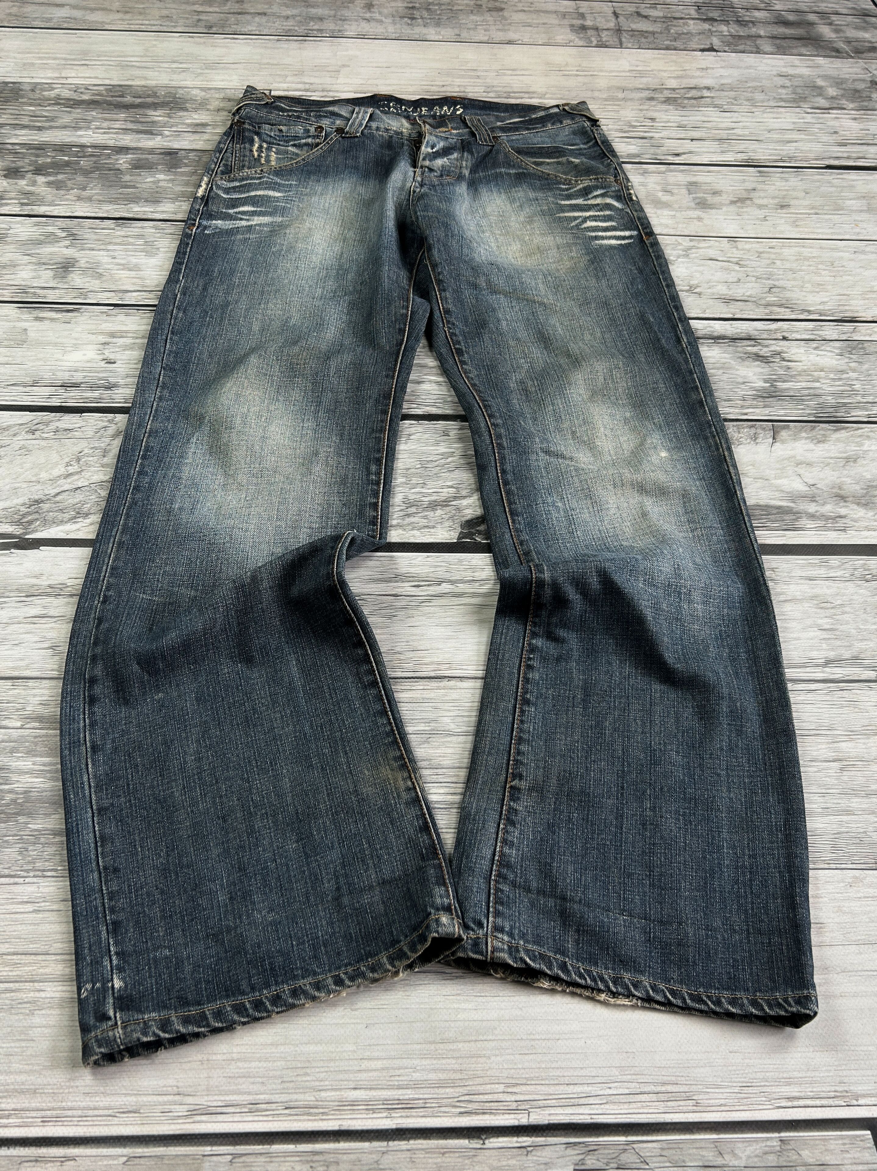 Japanese Brand 💥 JUNYA WATANABE BALENCIAGA STYLE DISTRESSED JEANS Size US 32 / EU 48 - 1 Thumbnail