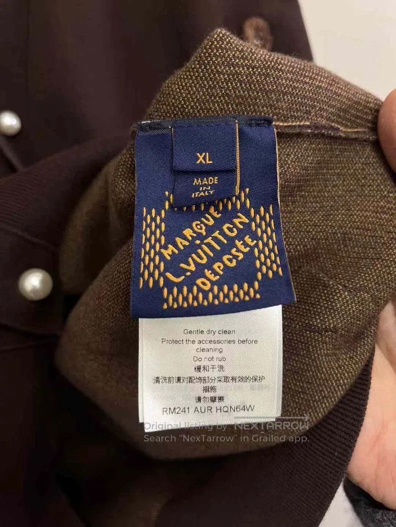Louis Vuitton LOUIS VUITTON LV x Pharrell Brown Embroidered Logo Cardigan Size US XL / EU 56 / 4 - 3 Thumbnail