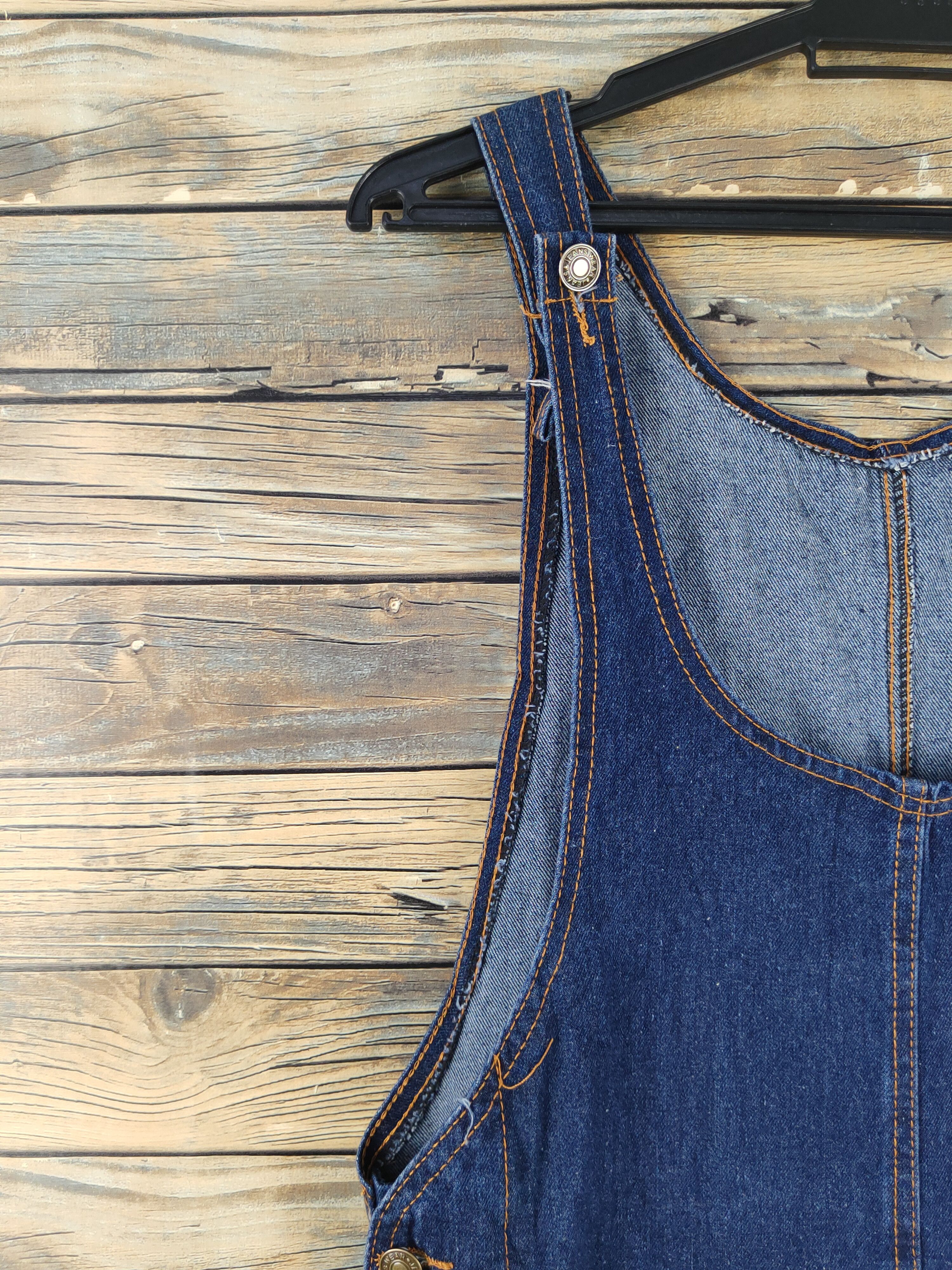 Other Japanese Brand Dark Blue Denim Skirt Jumpsuits Size 34" / US 12 / IT 48 - 3 Thumbnail