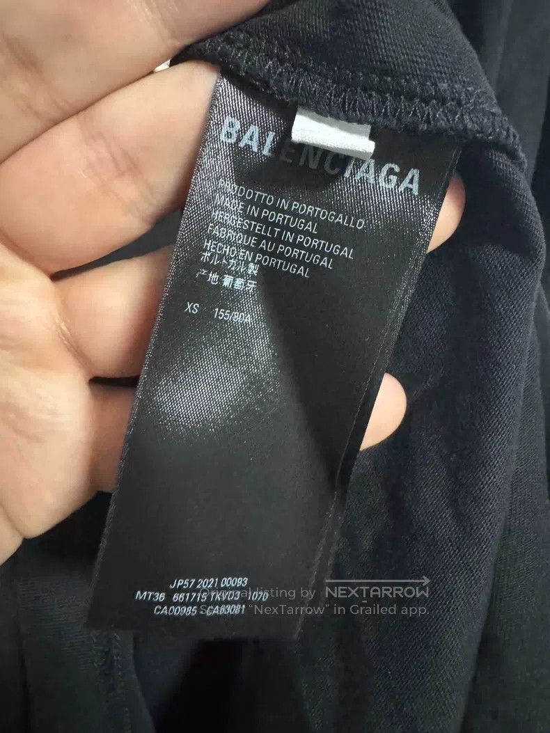 Balenciaga Balenciaga Black FREE letter short-sleeve, size XS Size US XS / EU 42 / 0 - 4 Thumbnail