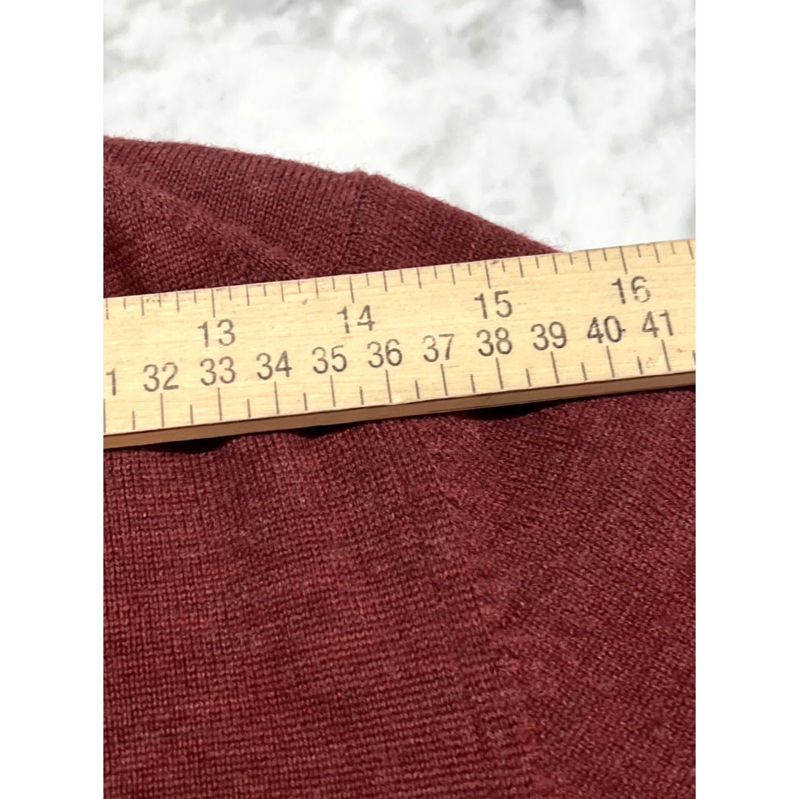 Lands' End VINTAGE Lands' End Wool Sweater Cardigan Women’s M Italy Brown Womens M Wool Sweater Brownish 1990s Secretary/Geek Size M / US 6-8 / IT 42-44 - 7 Thumbnail