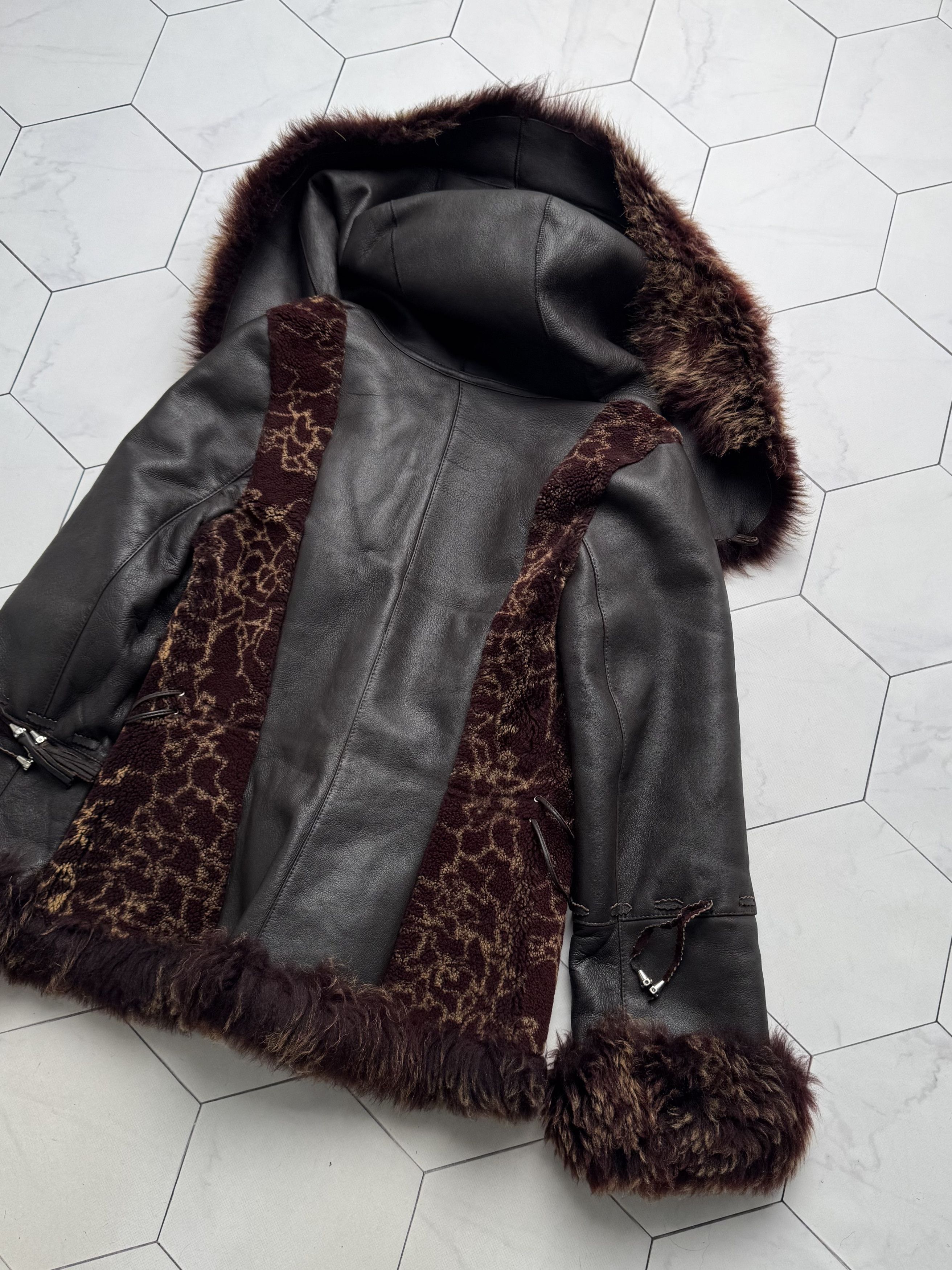 Vintage Vintage Real Sheepskin Hooded Jacket (B550)E2D15 Size M / US 6-8 / IT 42-44 - 14 Thumbnail