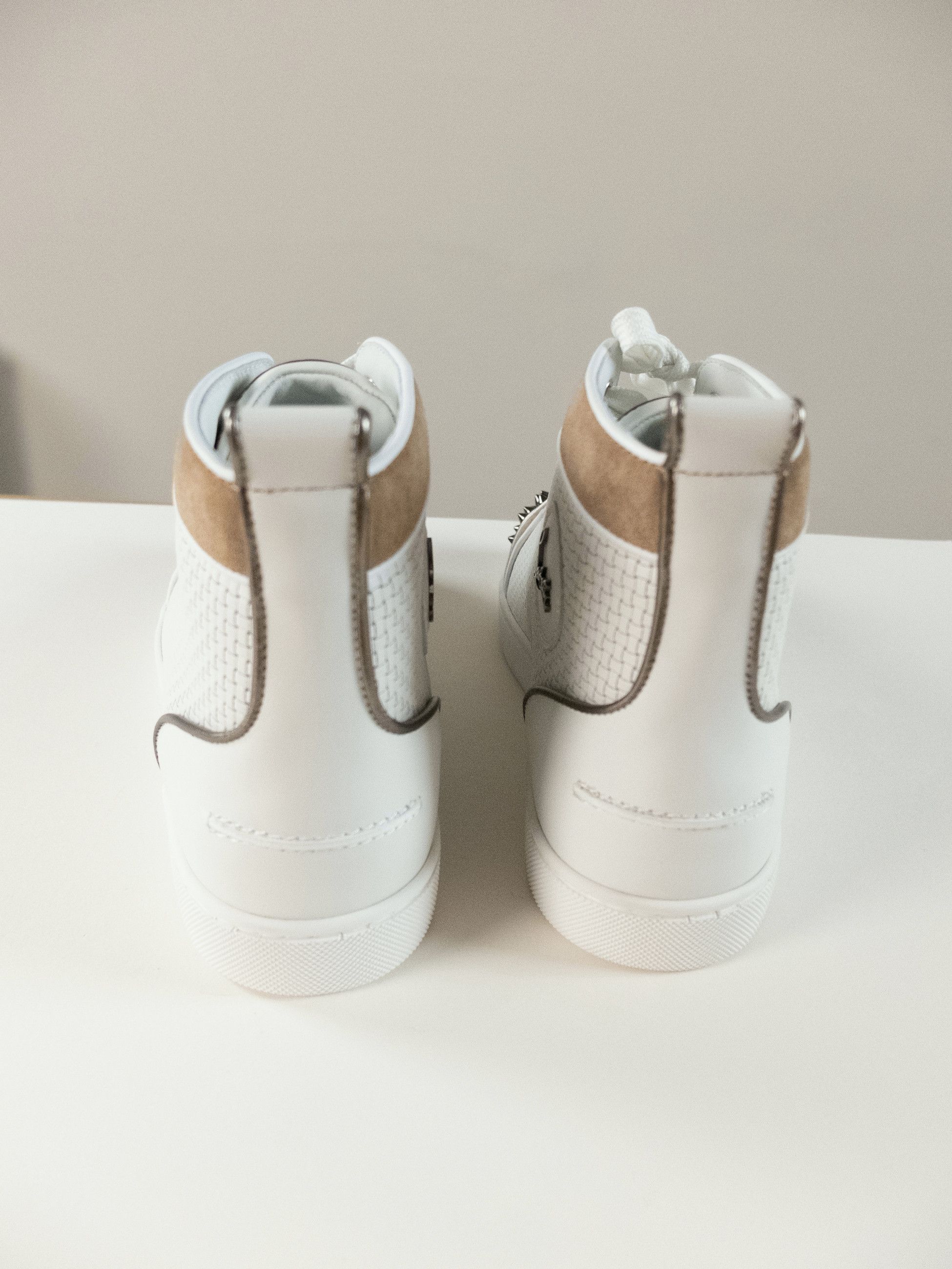 Christian Louboutin CHRISTIAN LOUBOUTIN Louis Spikes white leather sneakers 9.5 Size US 9.5 / EU 42-43 - 5 Thumbnail