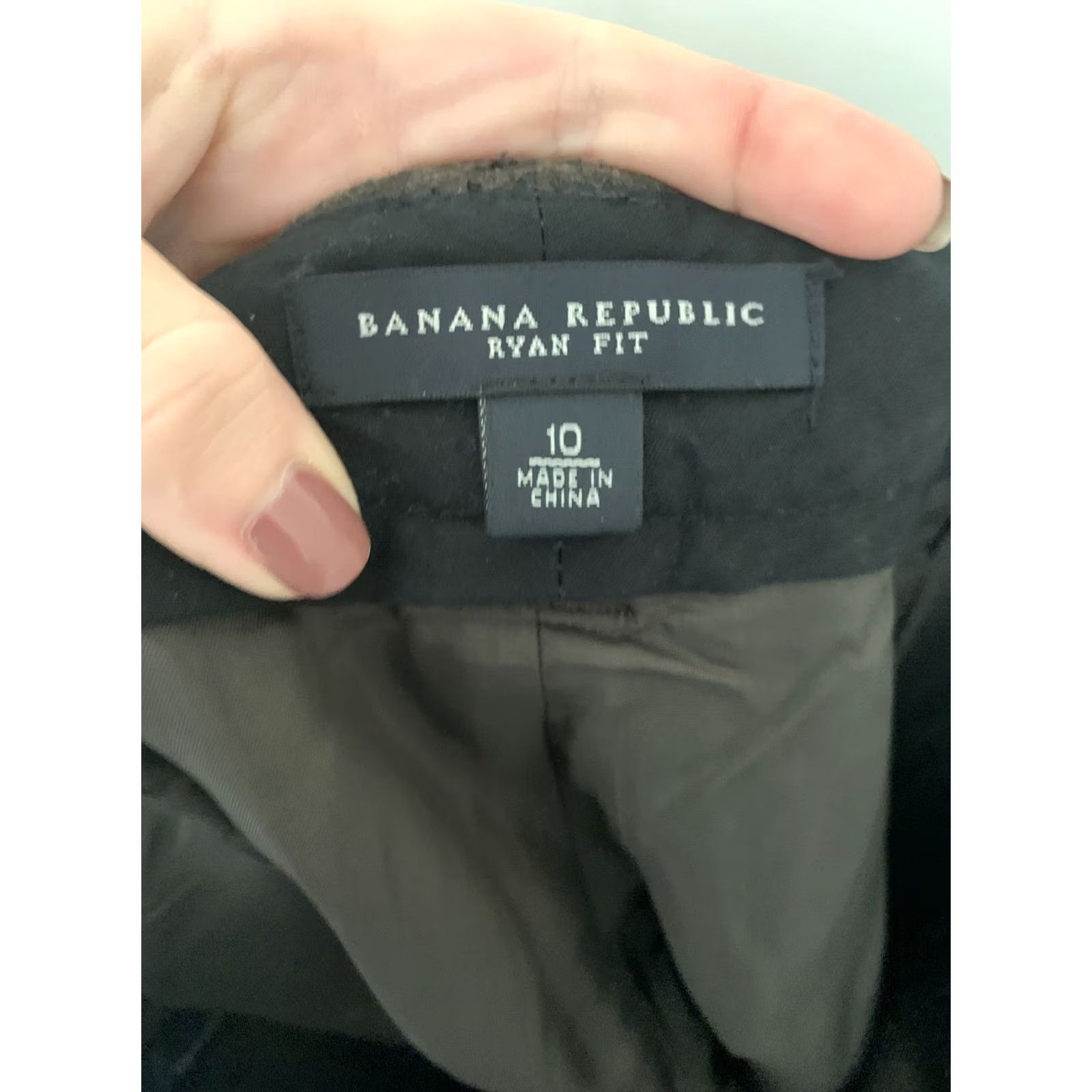Banana Republic VINTAGE Banana Republic Wool Blend Capri Dark Gray Dress Pant Womens SZ 10 #720 Size 32" / US 10 / IT 46 - 4 Thumbnail