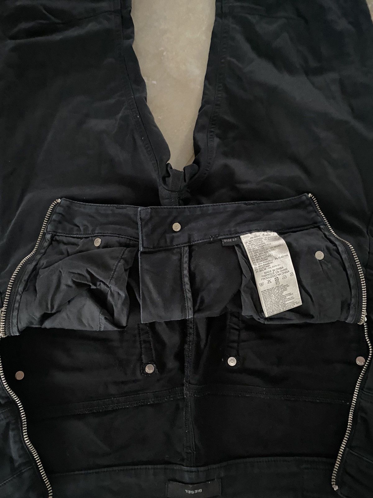 Diesel Vintage Diesel J-Cut Slim Jeans Zip Waist Balck Avant Garde Size US 32 / EU 48 - 6 Thumbnail