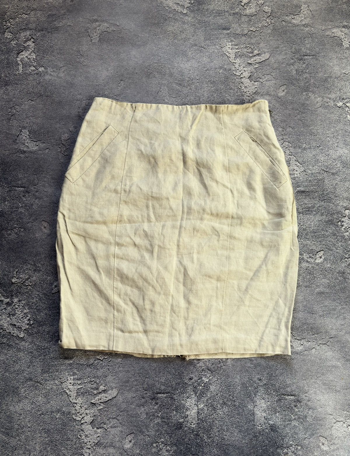 Acne Studios Vintage Acne Studios Ginger Linen PSS12 Skirt Rare Size 26" / US 2 / IT 38 - 1 Thumbnail