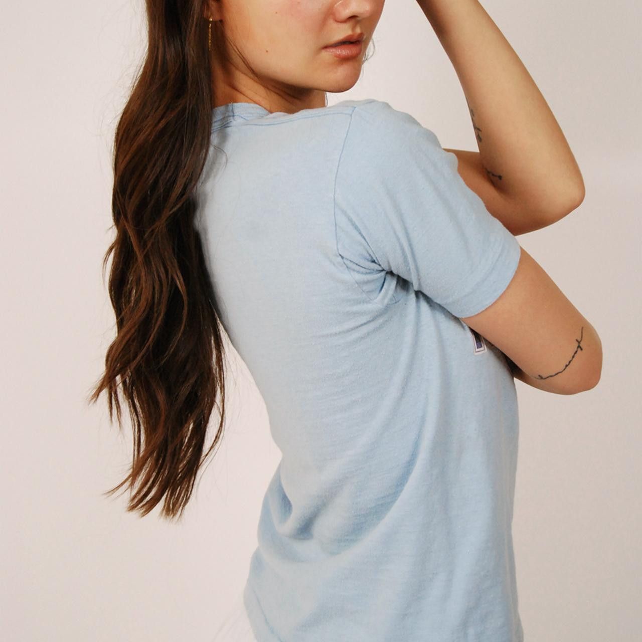 Vintage 70s New York City T-shirt (M) light blue vintage nyc medium Size US M / EU 48-50 / 2 - 4 Thumbnail