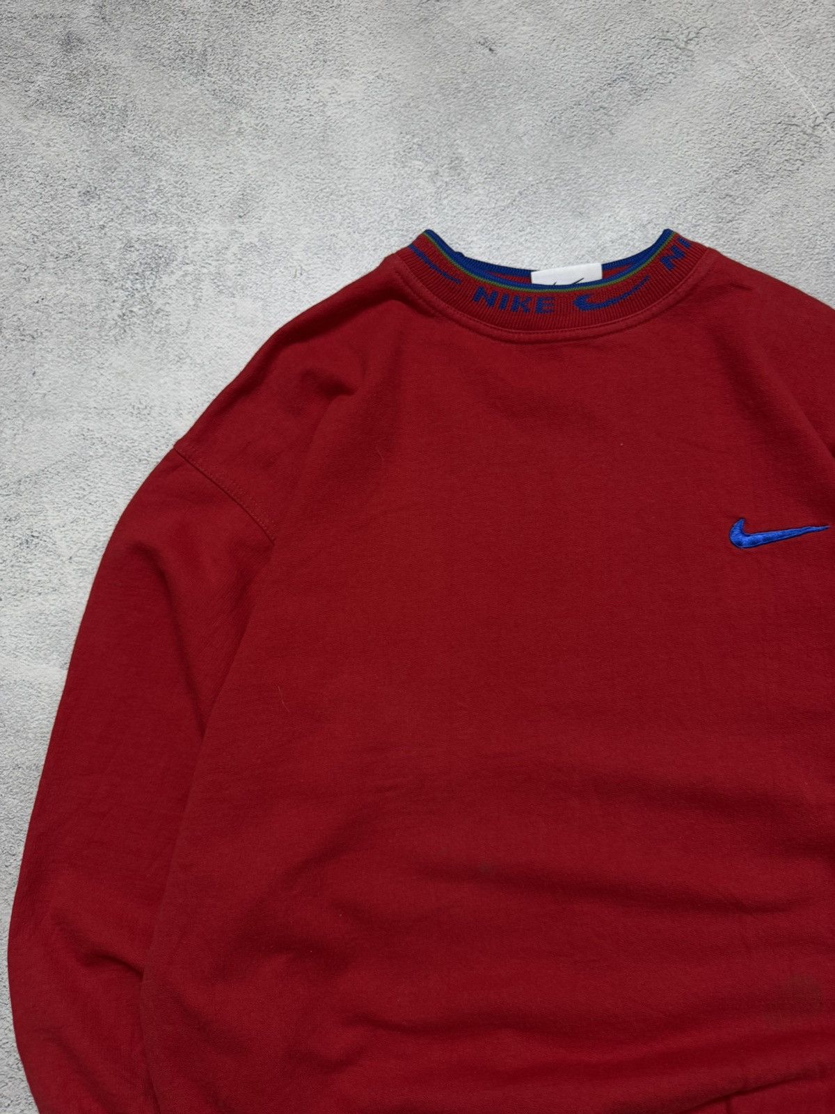Nike Vintage Y2K Nike Mini Swoosh Sweatshirt 00’s Size XL / US 12-14 / IT 48-50 - 6 Thumbnail