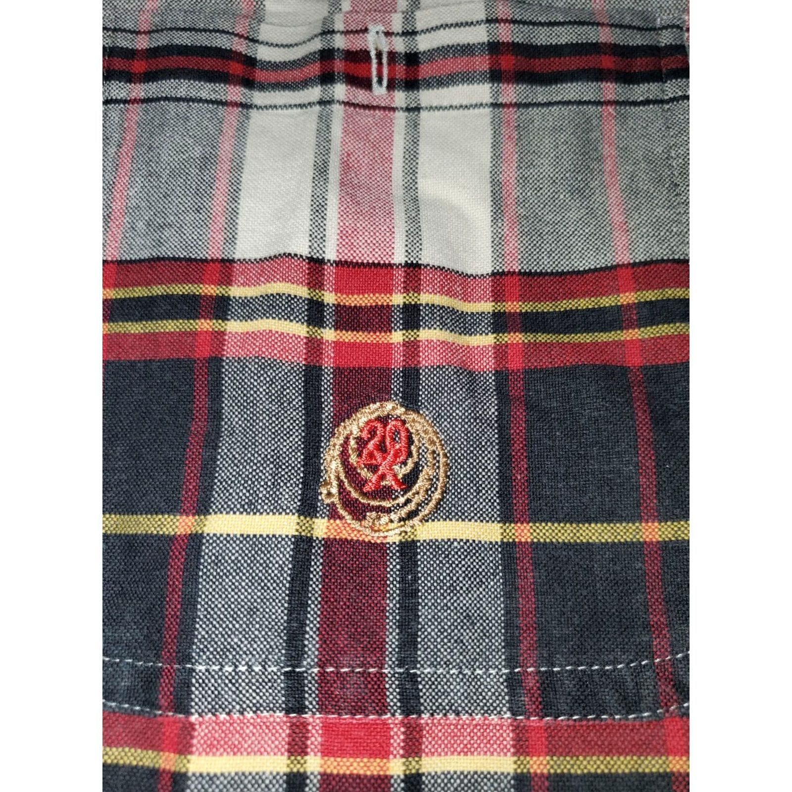 Vintage Twenty-X 20X Long Sleeve Red & Green Plaid Western Rodeo Shirt Mens XL size Regular Collar Button-Up Pockets Embroidered Logo 100% cotton Size US XL / EU 56 / 4 - 4 Thumbnail