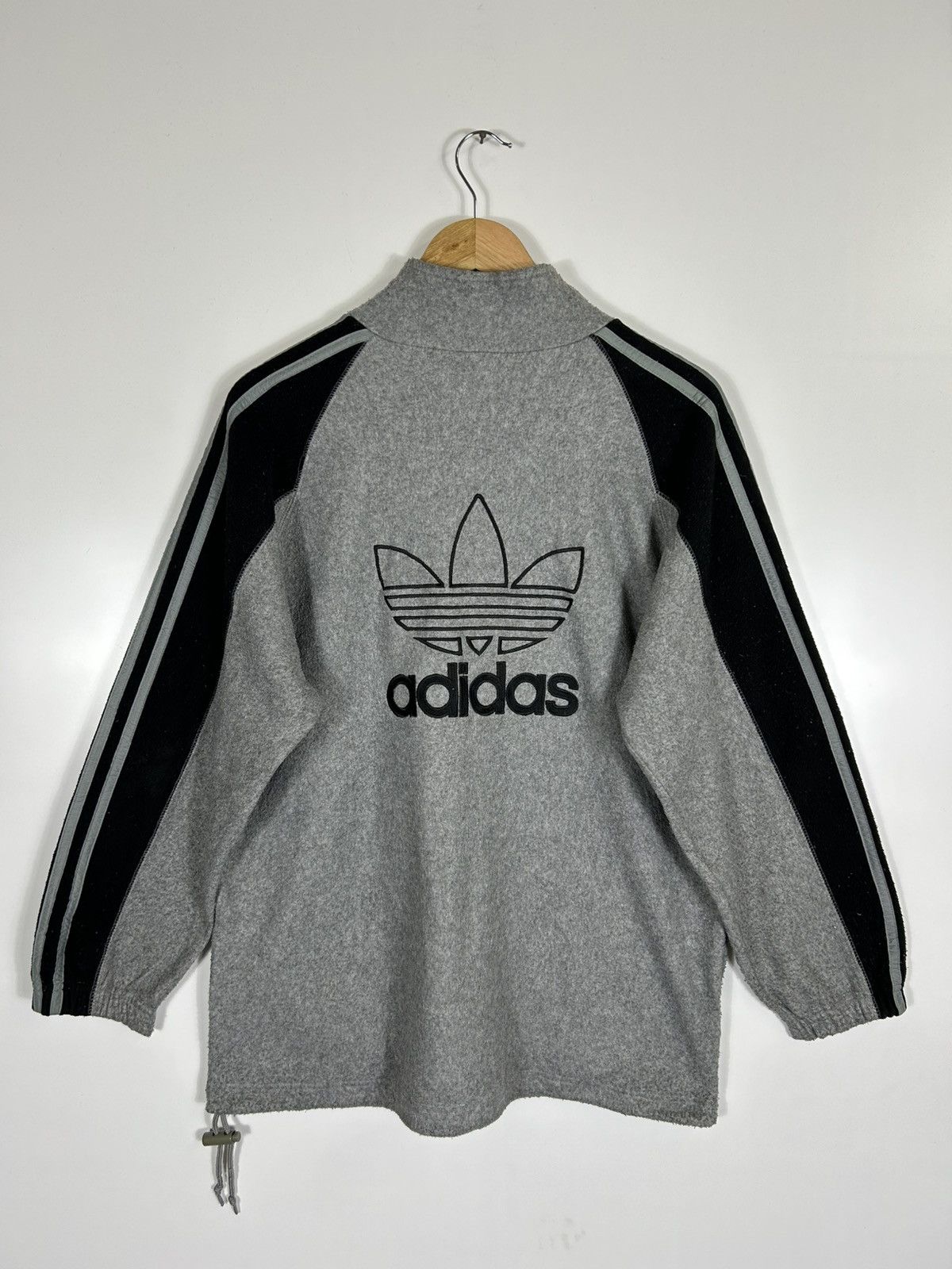 Adidas ⚡️Vintage Adidas Trefoil Half Zipper Sweatshirt Size US L / EU 52-54 / 3 - 13 Thumbnail