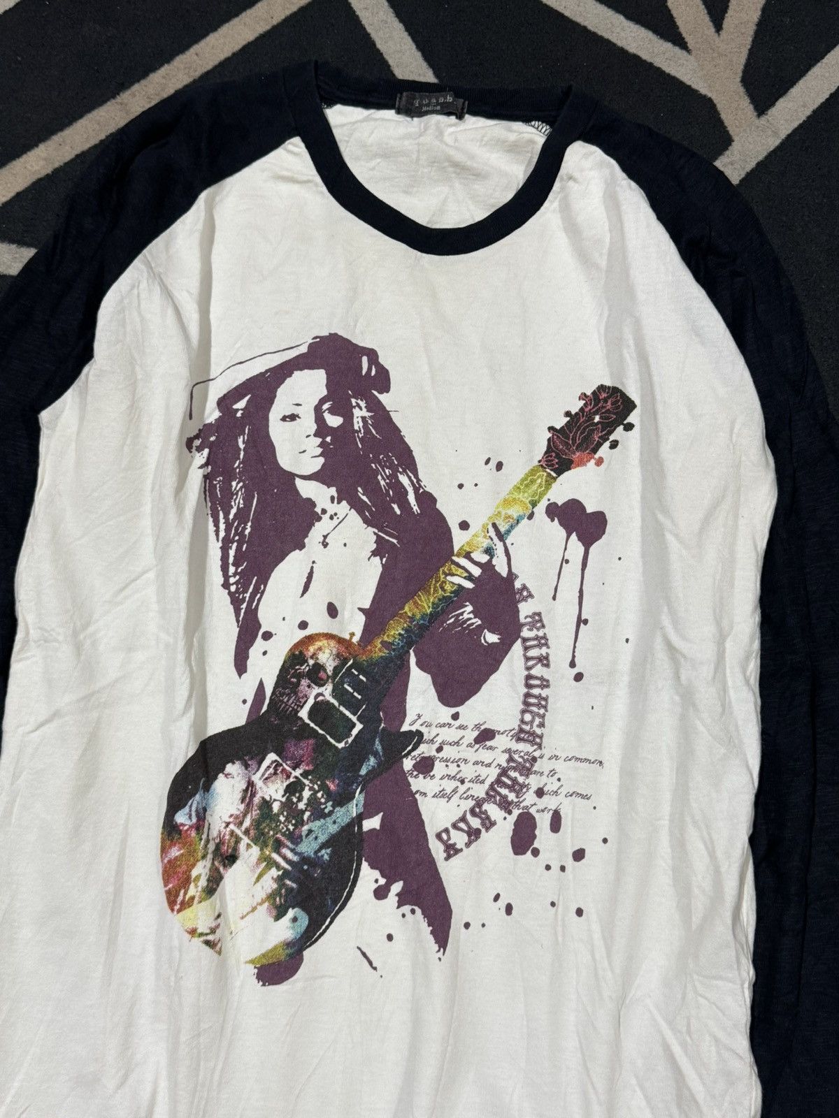 Hysteric Glamour Quash Japanese Poem Guitar Girl Long Sleeve Size US M / EU 48-50 / 2 - 2 Thumbnail