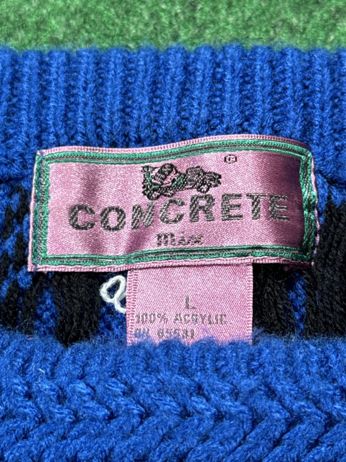 Coogi × Vintage Vintage Concrete 3D Cable Knit Coogi Style Sweater Size L / US 10 / IT 46 - 2 Thumbnail
