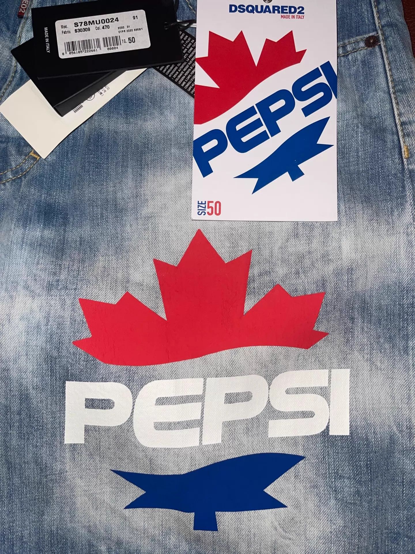 Dsquared2 Dsquared2 D2 Denim Shorts 50 Italy Pepsi Light Wash Size US 34 / EU 50 - 6 Thumbnail