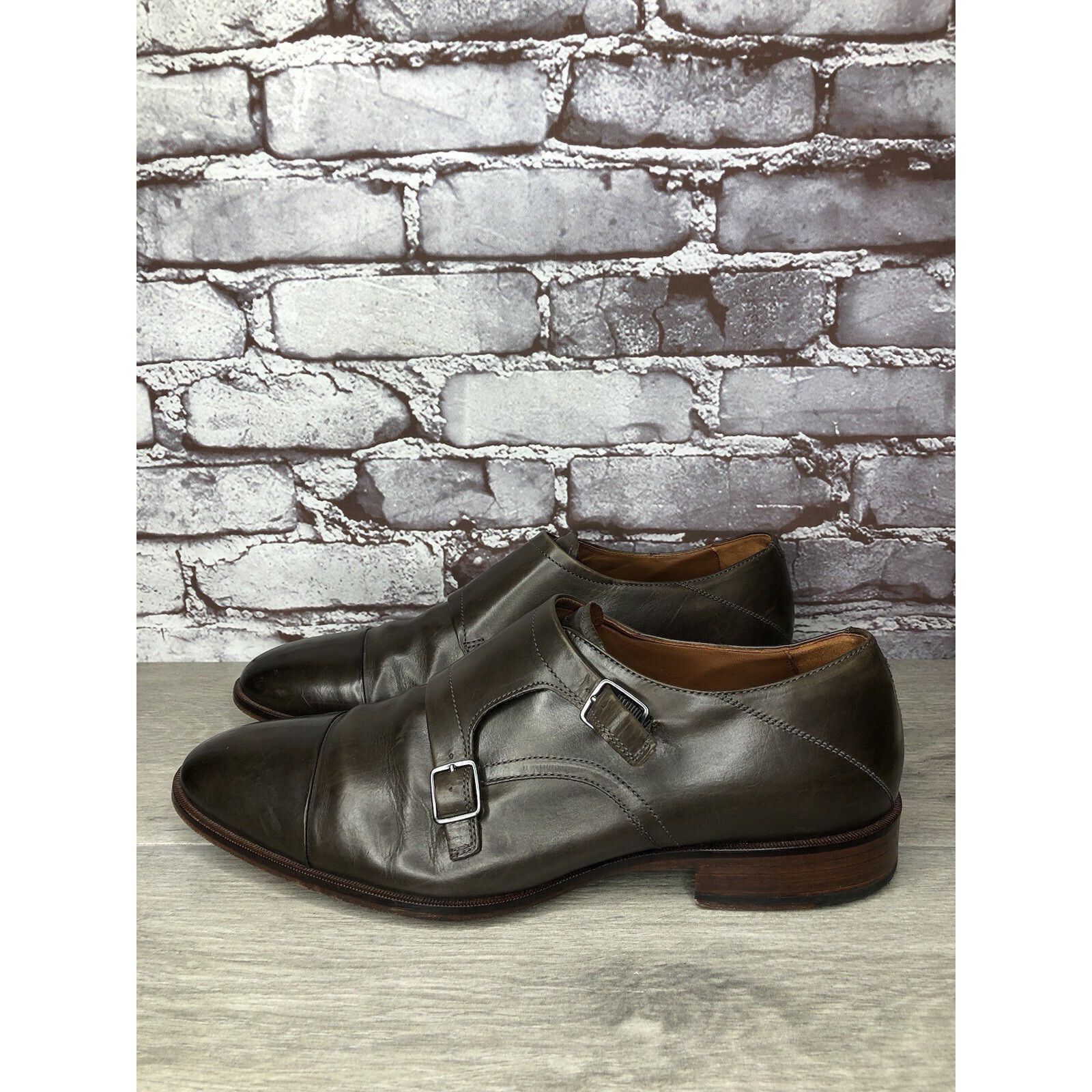 Johnston & Murphy Johnston & Murphy Brown Leather Double Monk Strap Cap Toe Ox Size US 10.5 / EU 43-44 - 15 Thumbnail