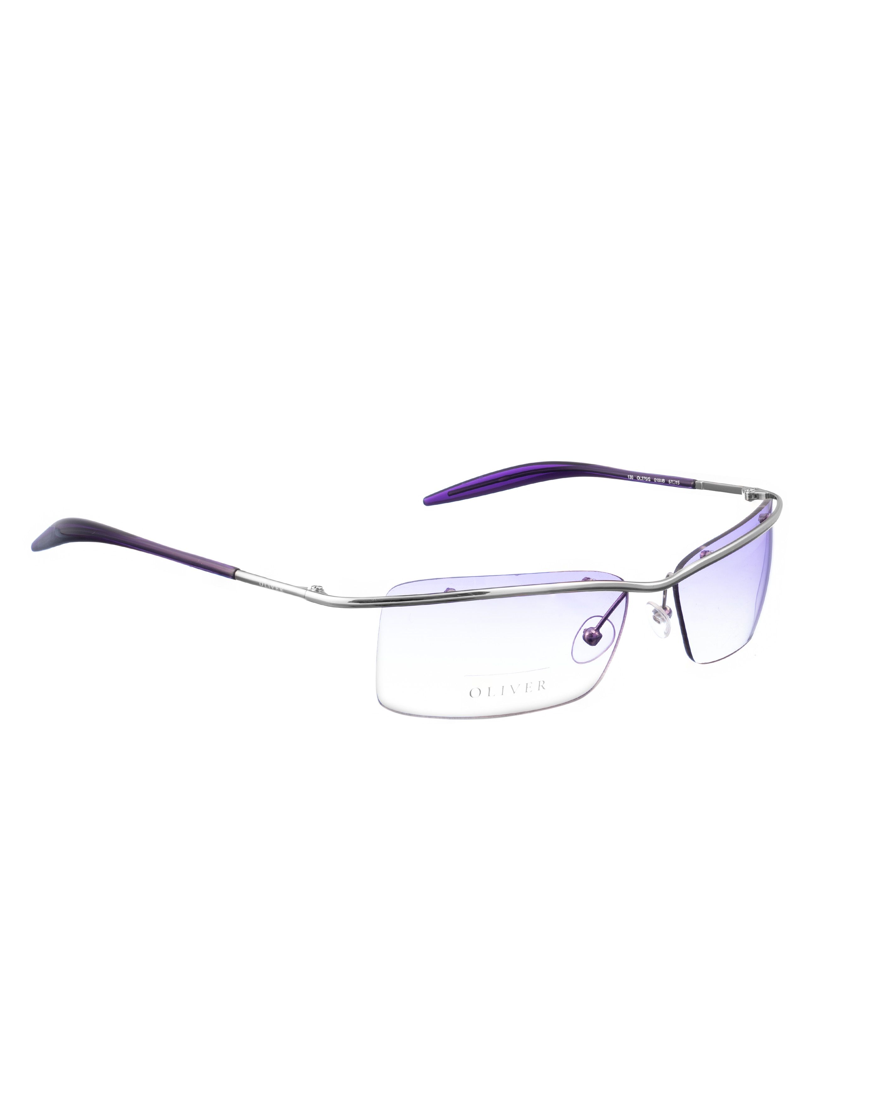 Valentino Oliver by Valentino '00s Purple and Silver Sheer Sunglasses Size ONE SIZE - 3 Thumbnail