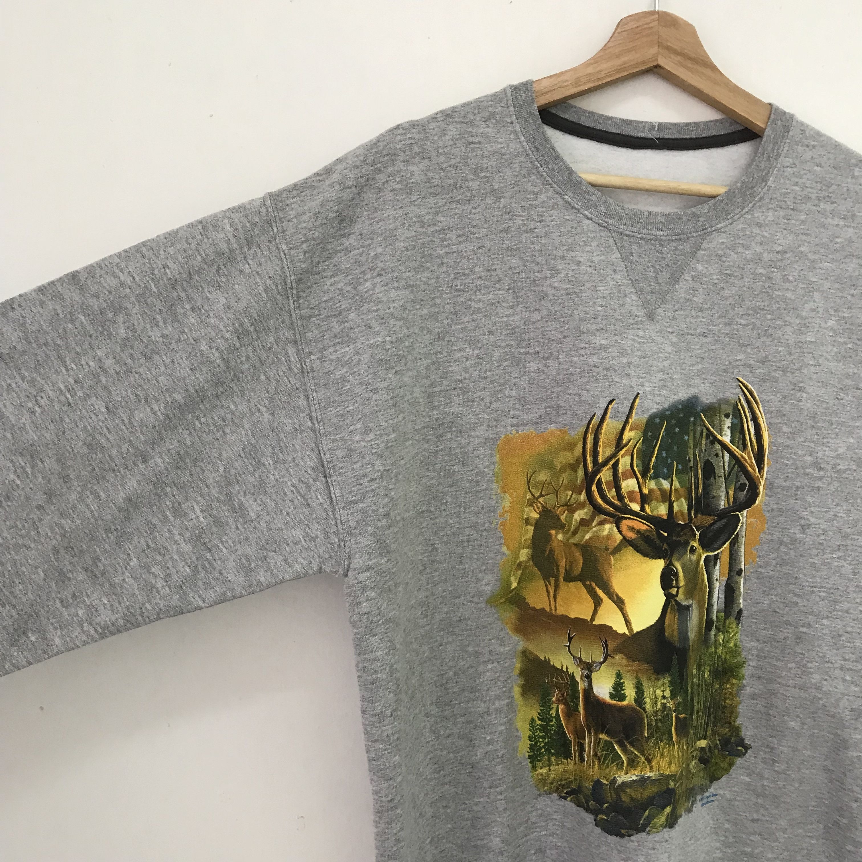Vintage Vintage Deer Sweatshirt Wildlife Deer - 292 Size US L / EU 52-54 / 3 - 4 Thumbnail
