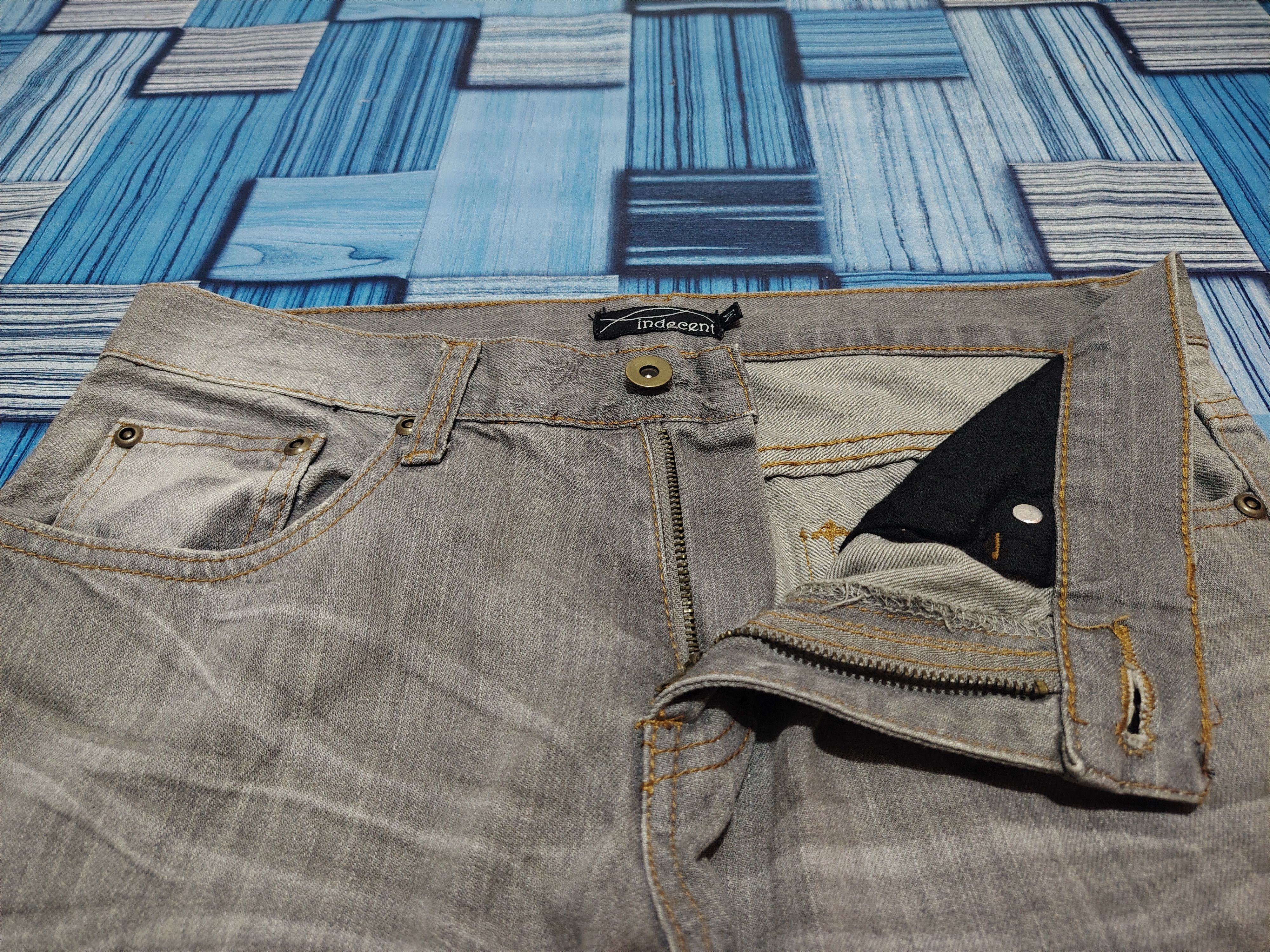 Who Decides War Japanese Indecent Jeans Mudwash Flare jeans Size US 31 - 9 Thumbnail