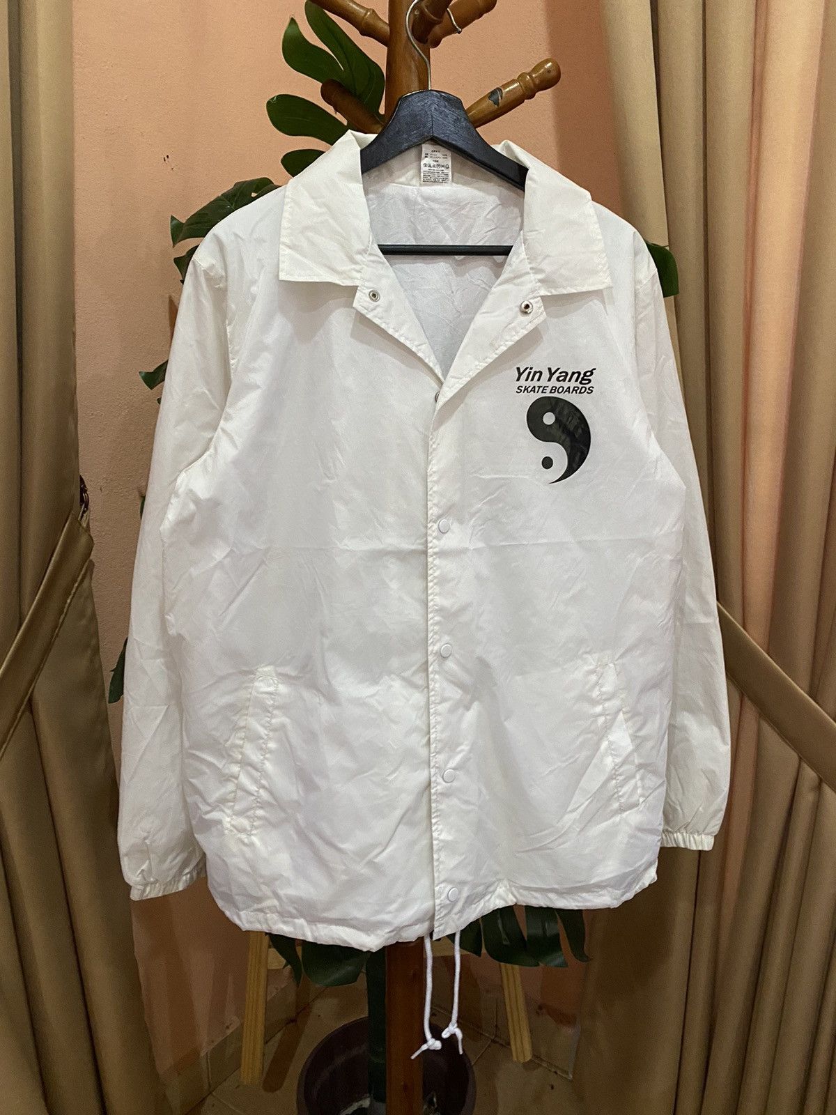 Other RARE YIN YANG SKATEBOARD COACH JACKET MINIMALIST STYLE Size US L / EU 52-54 / 3 - 6 Thumbnail