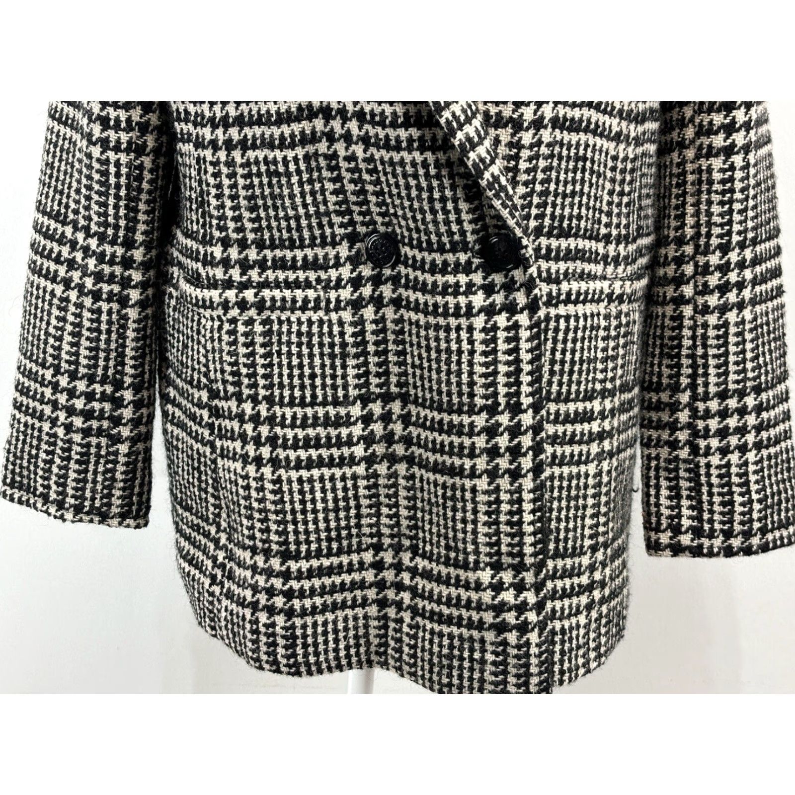 Talbots VINTAGE Talbots Wool Blend Houndstooth Jacket Women Regular Size 8 Fall Winter Plaid City Preppy Size M / US 6-8 / IT 42-44 - 6 Thumbnail