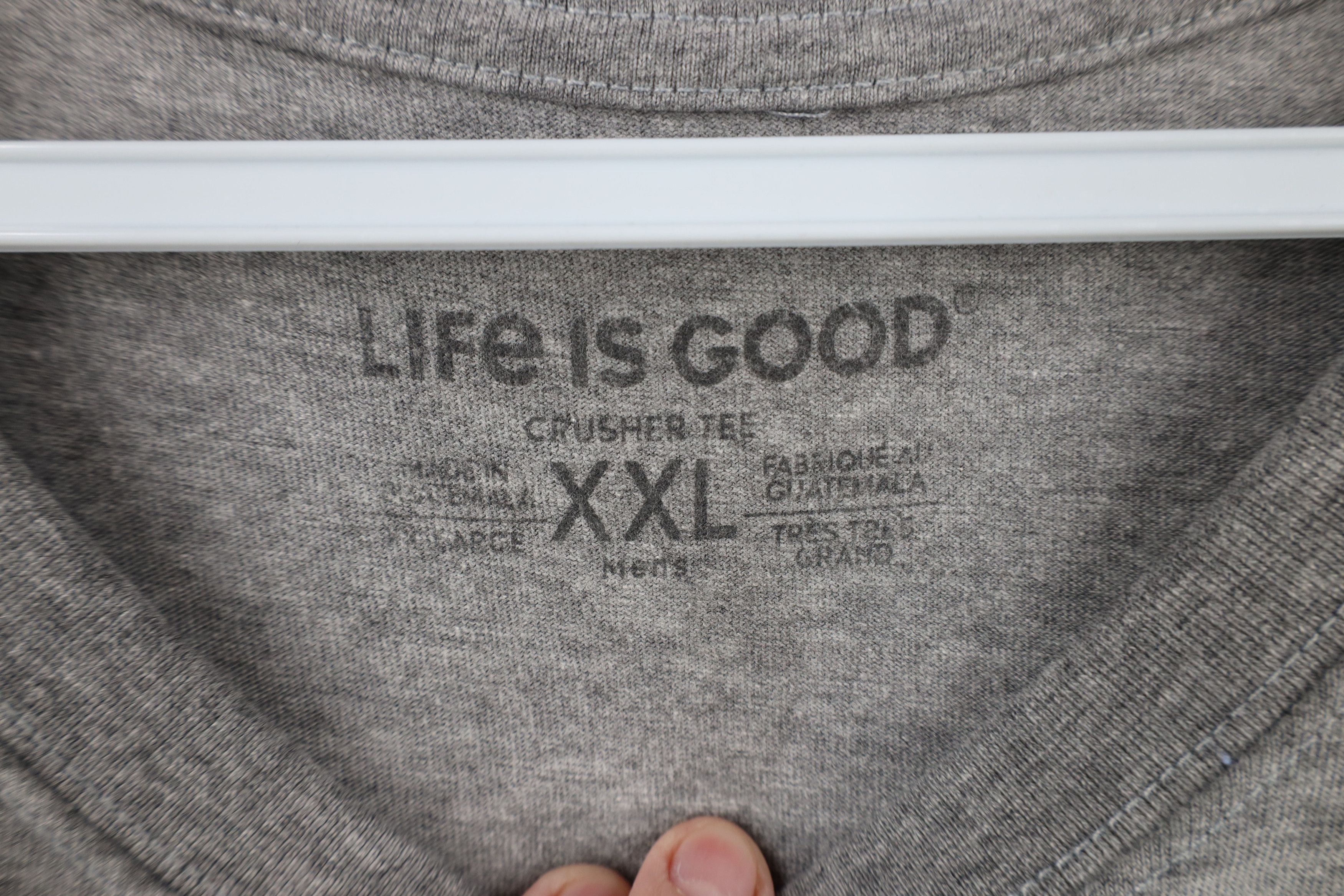 Life is Good × Vintage Life Is Good Bullseye Short Sleeve T-Shirt Heather Gray Size US XXL / EU 58 / 5 - 8 Thumbnail