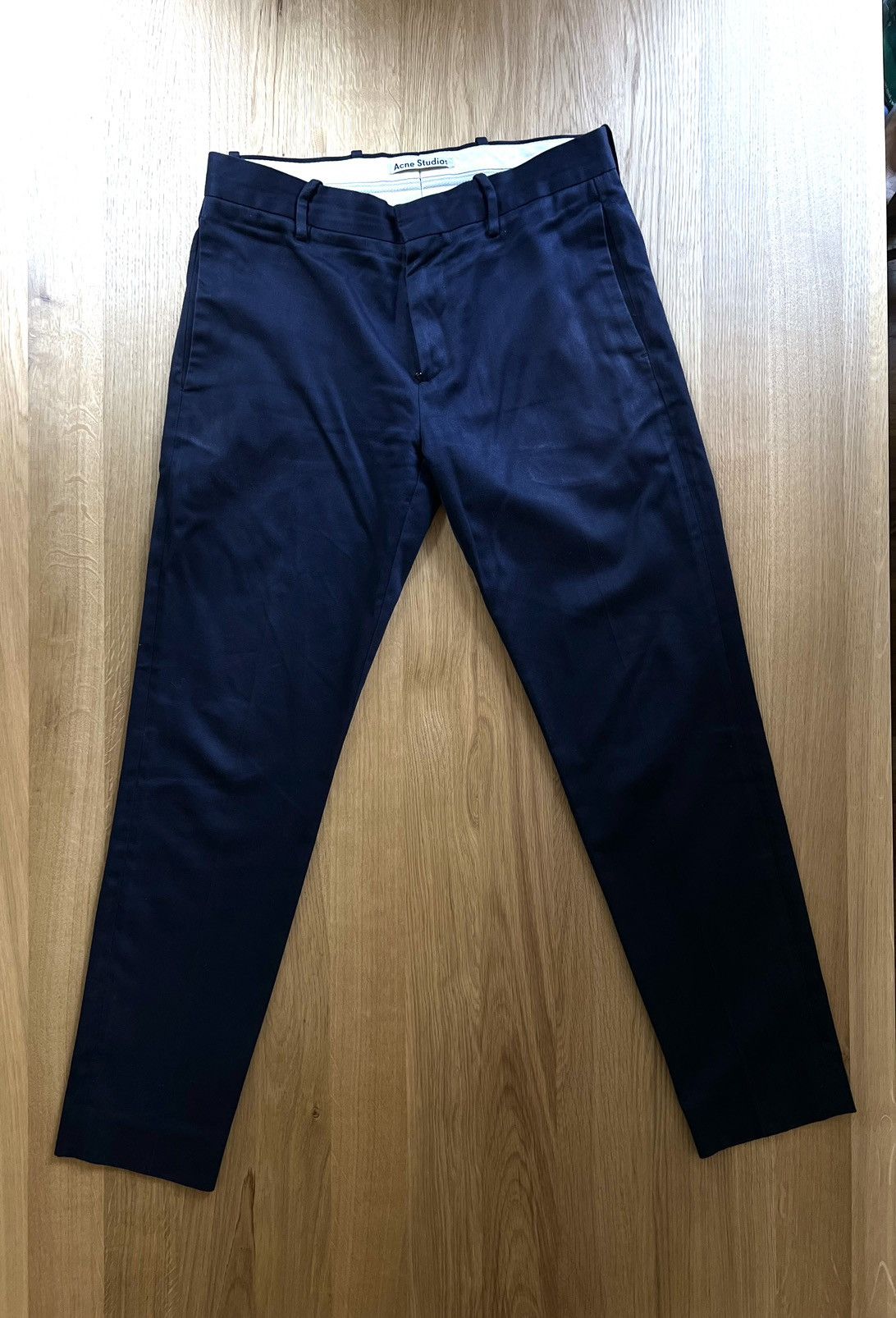 Acne Studios Acne Studios Navy Pants Size US 30 / EU 46 - 1 Thumbnail
