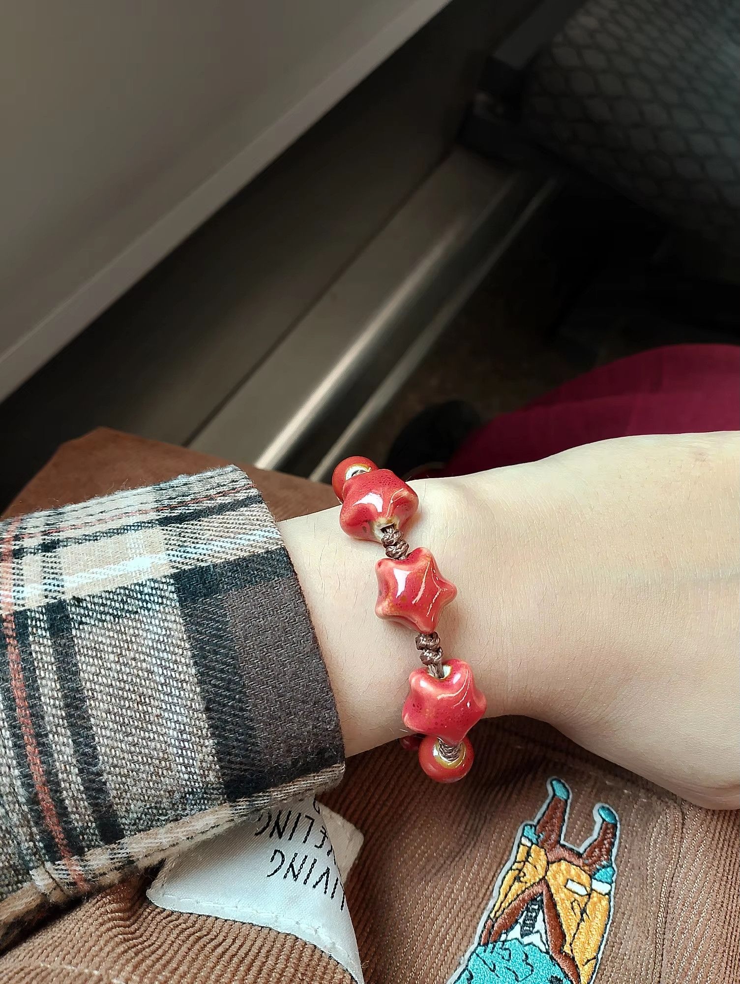 Handmade Star Ceramic Bracelet Handmade Jewelry Gift For Her Size ONE SIZE - 1 Thumbnail