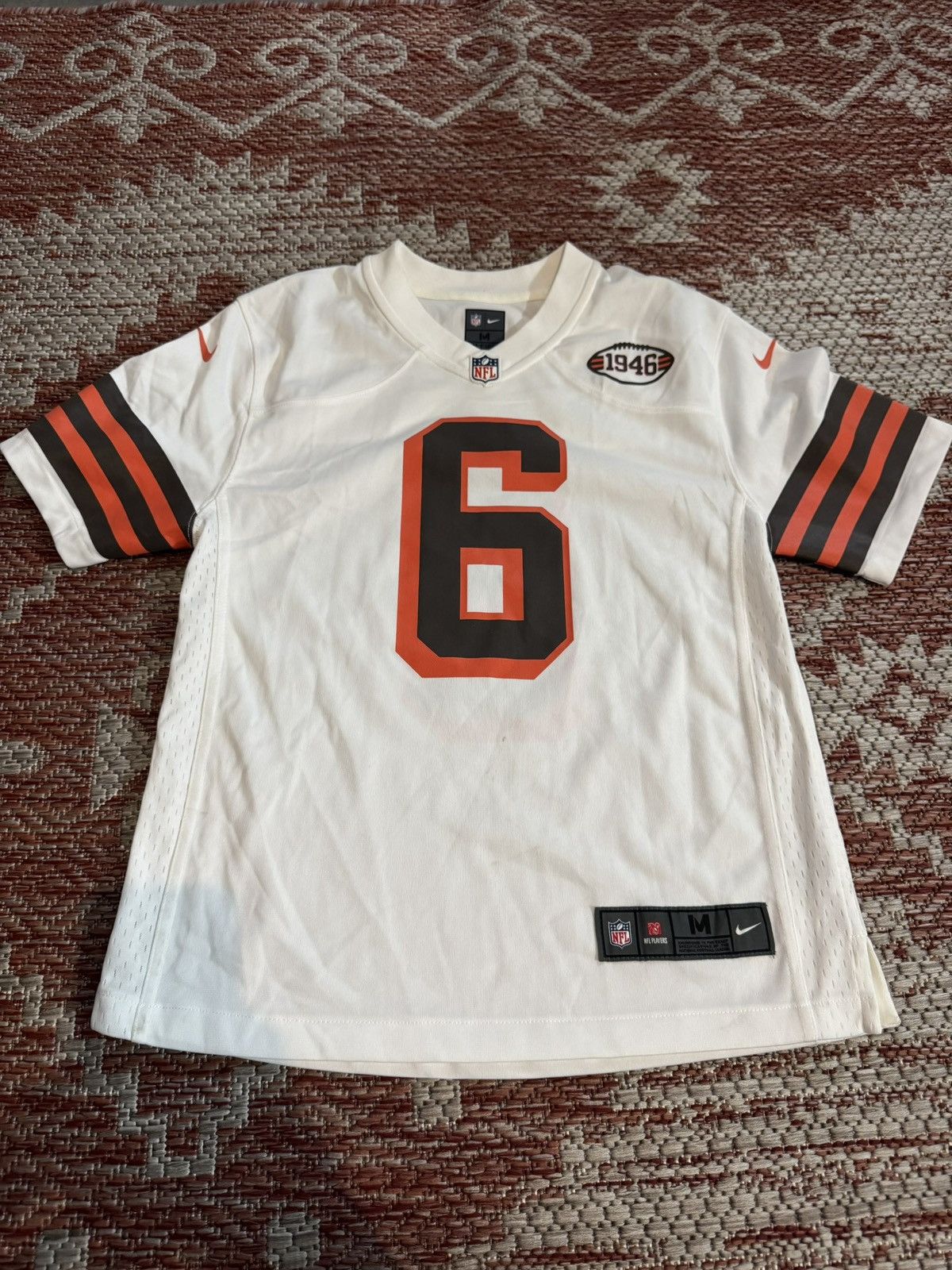 Nike Baker Mayfield Cleveland Brown Jersey White Nike M Brand New Size US M / EU 48-50 / 2 - 1 Thumbnail