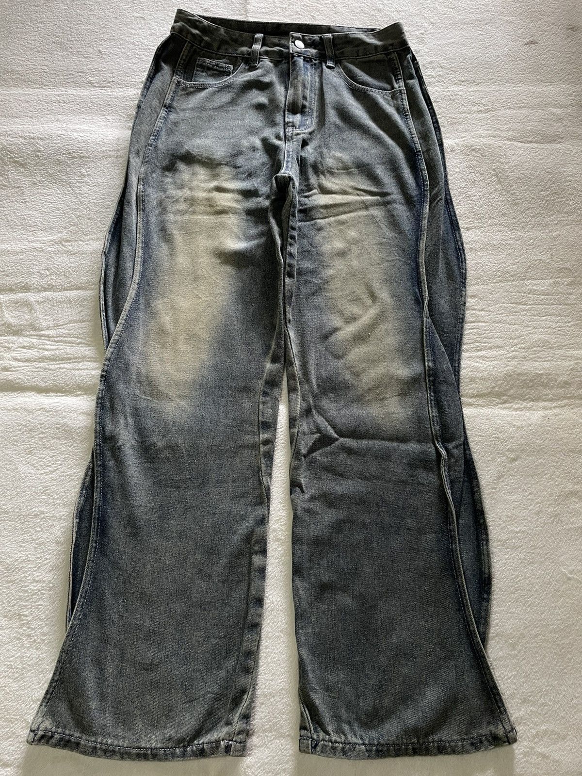 Japanese Brand Vintage Dazy Baggy Mudwash Faded Denim Jeans Size US 28 / EU 44 - 1 Thumbnail