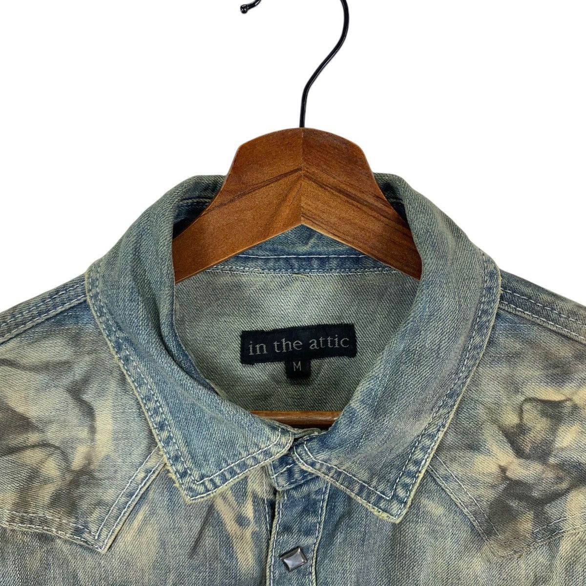 If Six Was Nine × In The Attic VINTAGE IN THE ATTICS PUNK GOTHIC DISTRESSED SNAP BUTTON Size US M / EU 48-50 / 2 - 5 Thumbnail