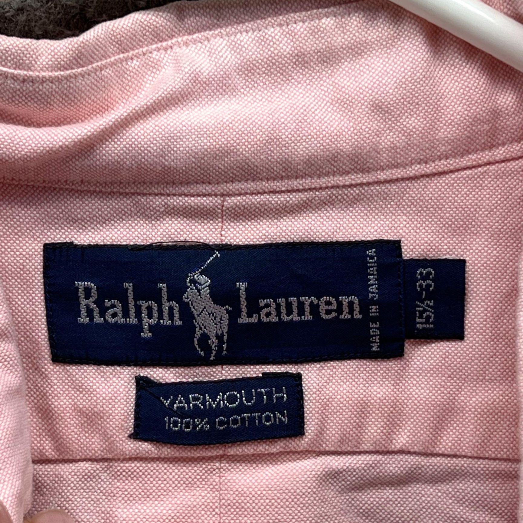 Ralph Lauren VINTAGE Ralph Lauren Yarmouth Shirt Mens 15.5 33 Pink Oxford Button-Down Cotton Logo Size US L / EU 52-54 / 3 - 3 Thumbnail