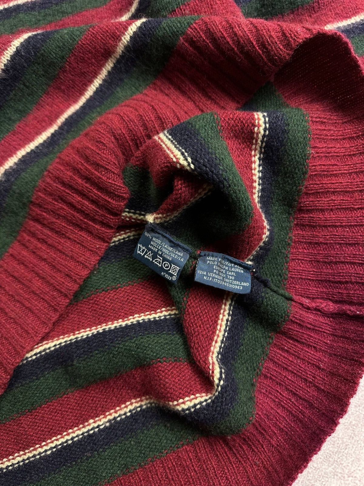 Polo Ralph Lauren Vintage Polo Ralph Lauren Striped Grunge Knit Sweater XL Men Size US XL / EU 56 / 4 - 6 Thumbnail