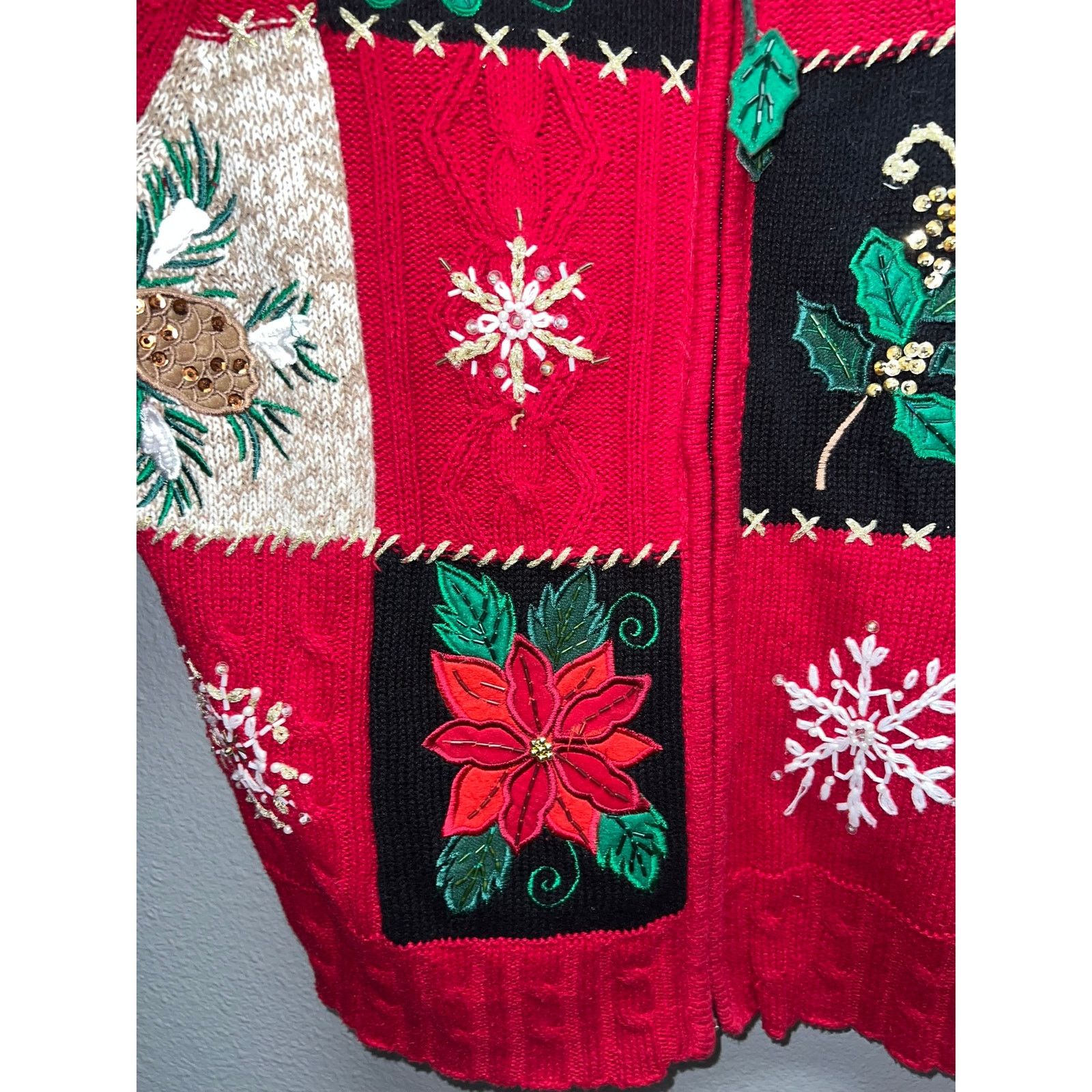 Vintage Tiara Christmas Collection Sweater International Winter L Size L / US 10 / IT 46 - 3 Thumbnail