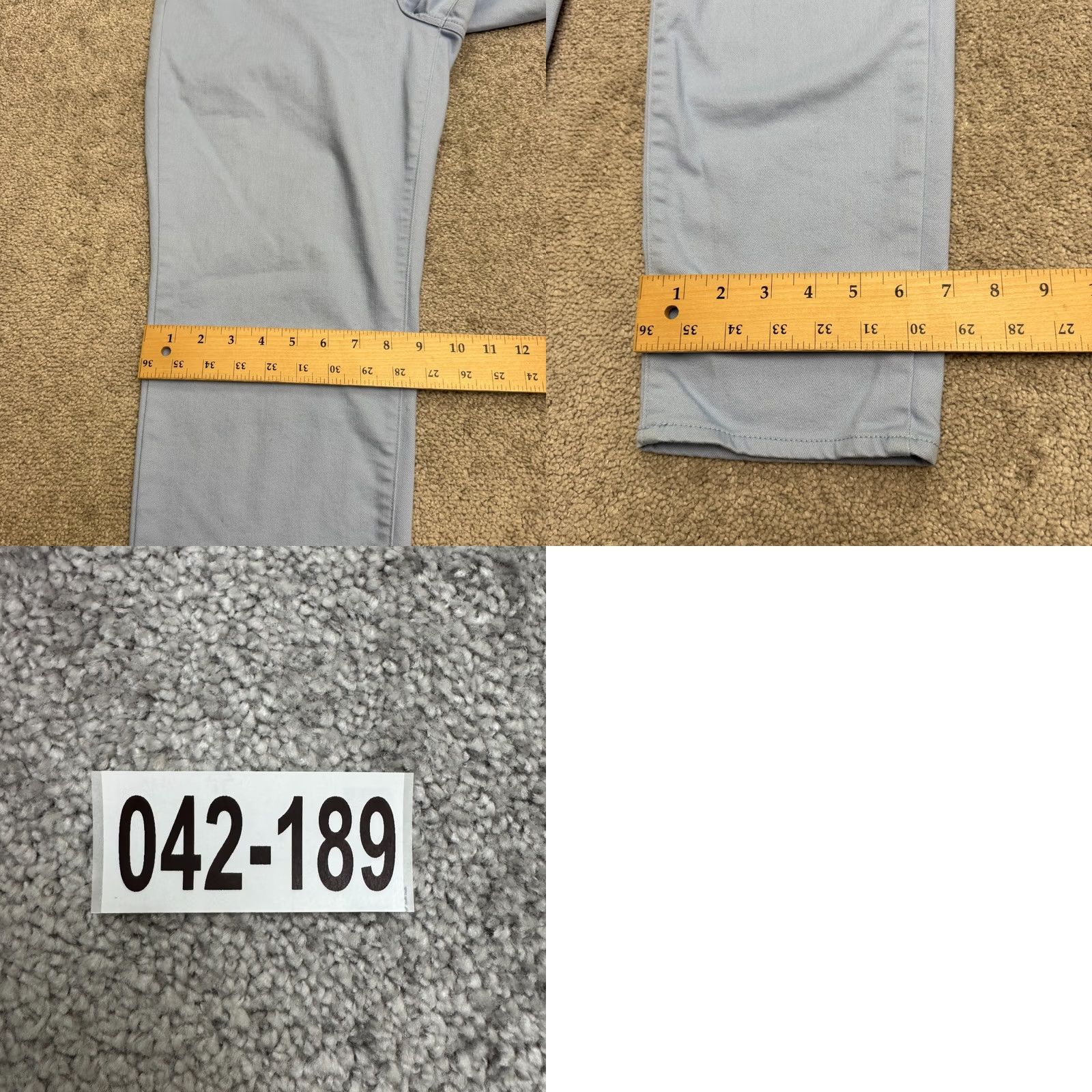 Talbots Talbots Womens 12 Periwinkle Blue Slim Fit Ankle Chino Pants Mid Rise Flat Front Size 34" / US 12 / IT 48 - 10 Thumbnail