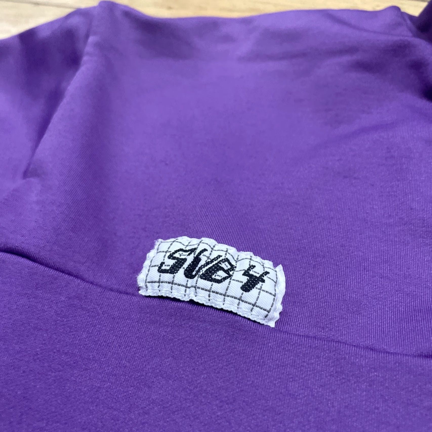 Layer 8 VINTAGE Sub4 1/4 Zip Sweater Women L Purple Ski Wind Layer Stretch Jersey Pullover Knit Shirt Size L / US 10 / IT 46 - 6 Thumbnail
