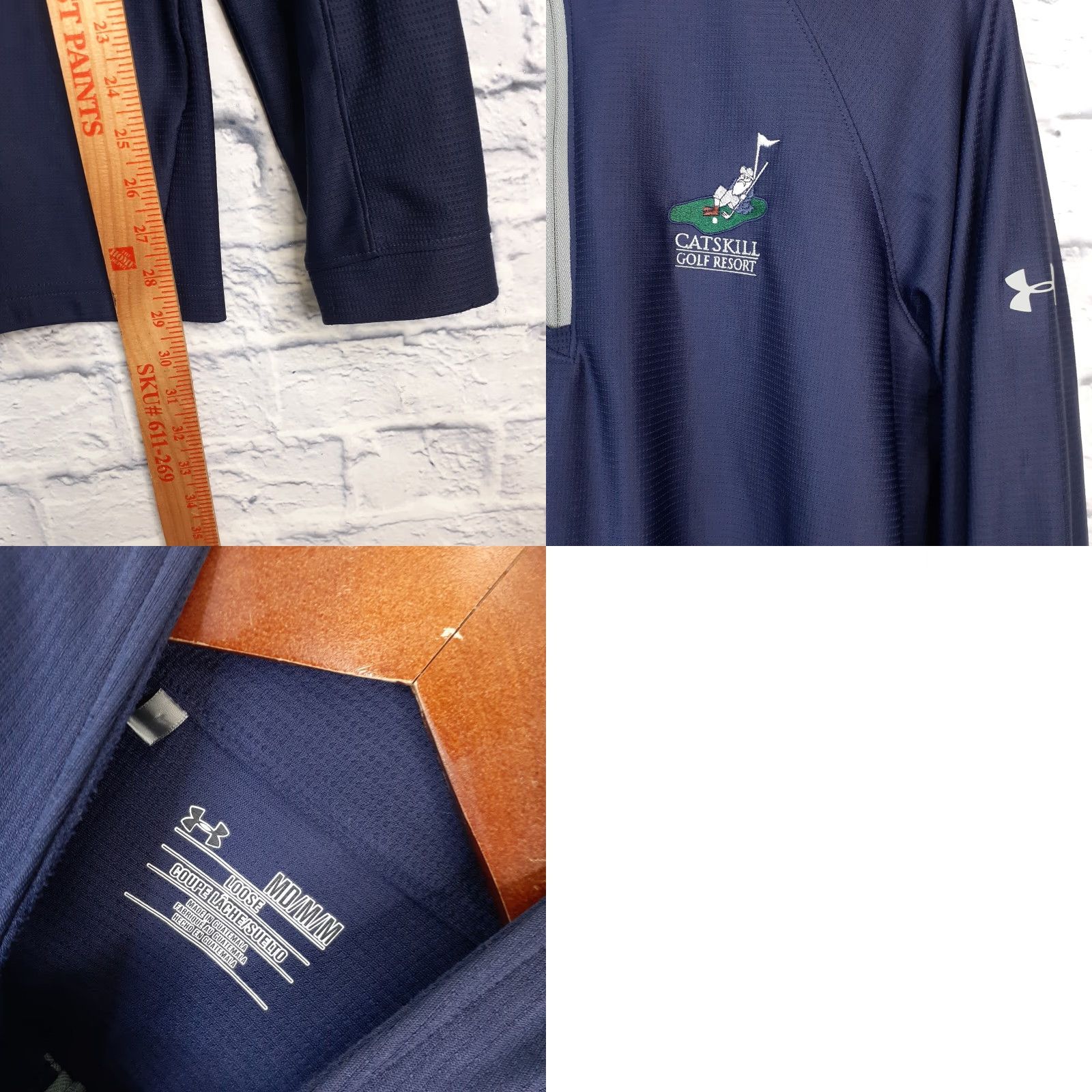Under Armour Under Armour Pullover Catskill Golf Resort Long Sleeve 1/4 Zip Mens M Blue Regular Fit Size US M / EU 48-50 / 2 - 8 Thumbnail
